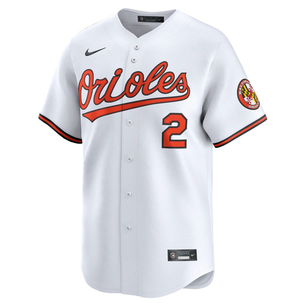 Baltimore Orioles Gunnar Henderson Nike Home Limited Jersey - White