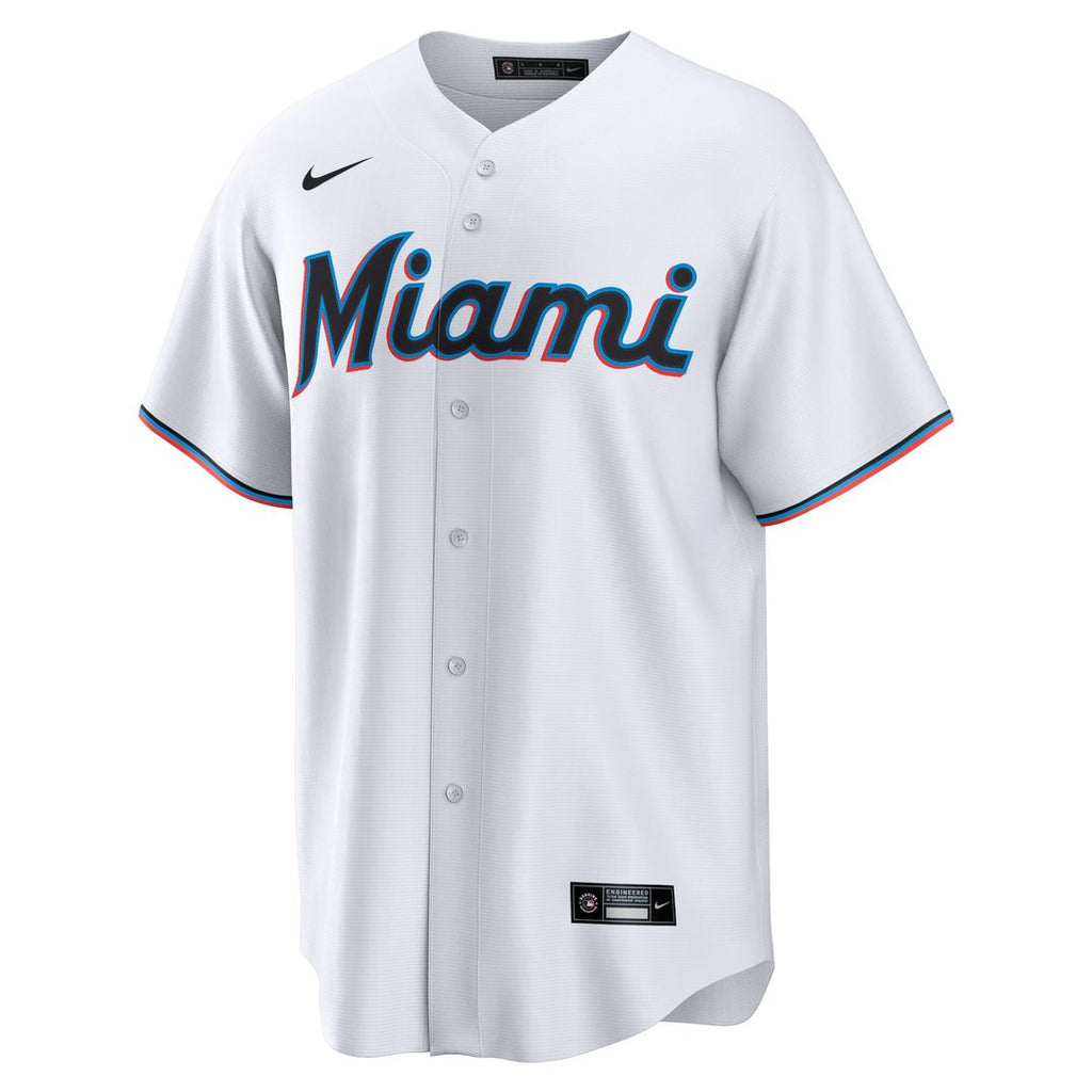 Miami Marlins Sandy Alcantara Nike Replica Jersey - White