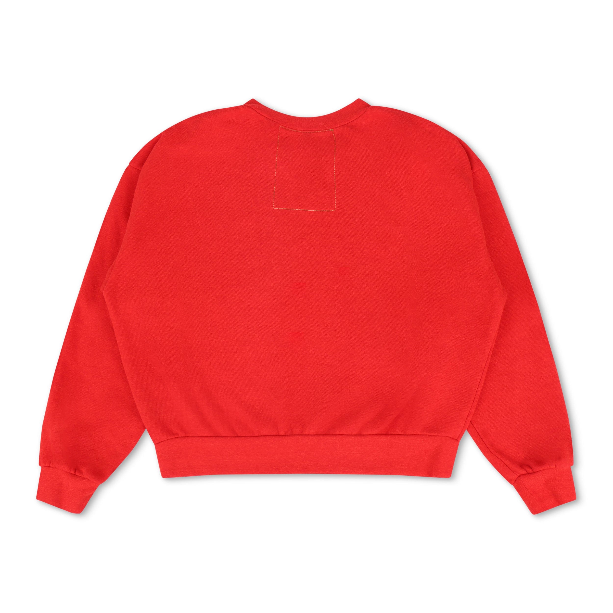NEW ENGLAND PATRIOTS HELMET RELAXED CREW SWEATSHIRT - FLASH RED