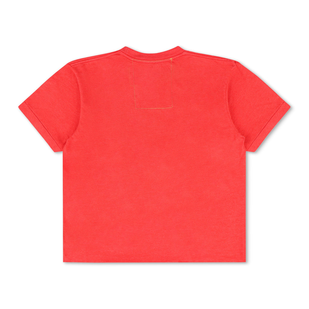 NEW ENGLAND PATRIOTS HELMET BOYFRIEND TEE - FLASH RED