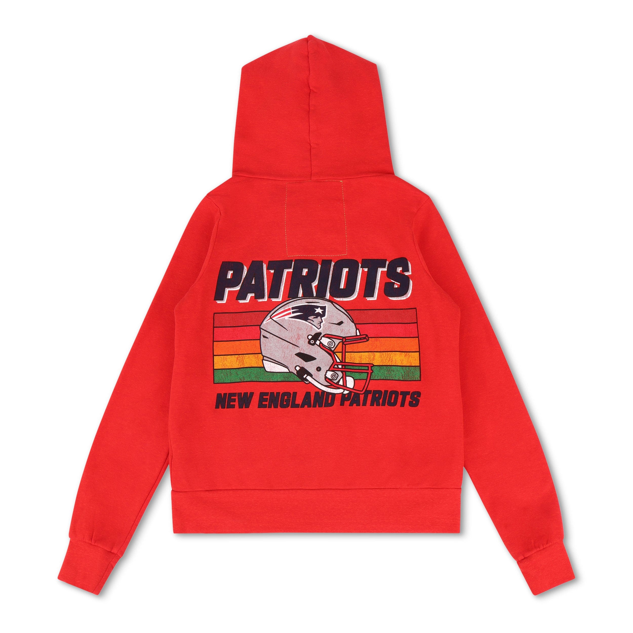 NEW ENGLAND PATRIOTS HELMET ZIP HOODIE - FLASH RED