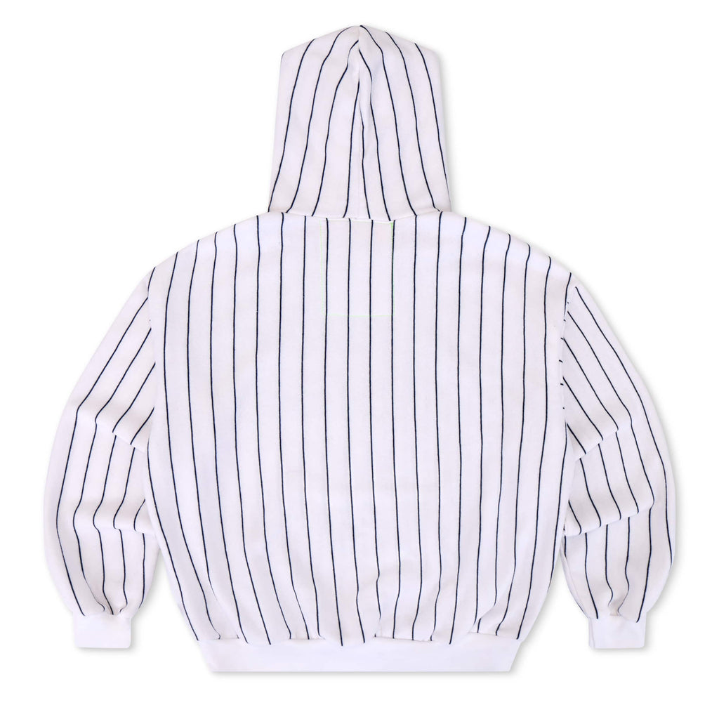 NEW YORK YANKEES PINSTRIPE 2026 RELAXED PULLOVER HOODIE - WHITE // NAVY