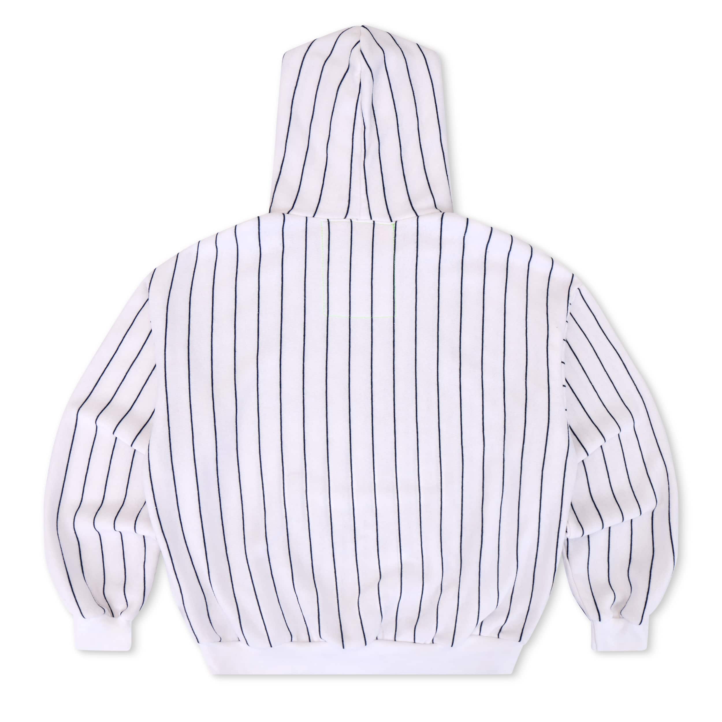 NEW YORK YANKEES PINSTRIPE 2026 RELAXED PULLOVER HOODIE - WHITE // NAVY