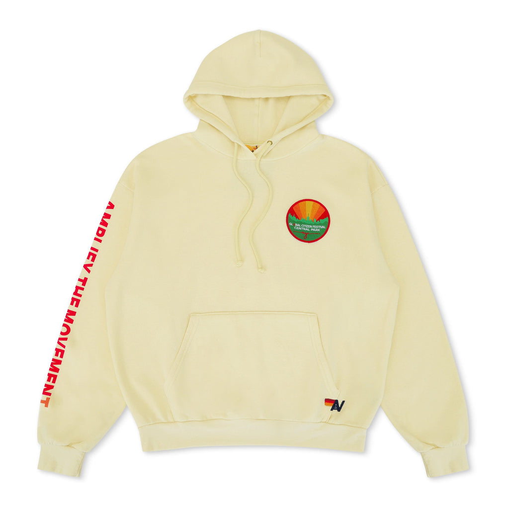 GLOBAL CITIZEN 2025 RELAXED PULLOVER HOODIE - VINTAGE WHITE