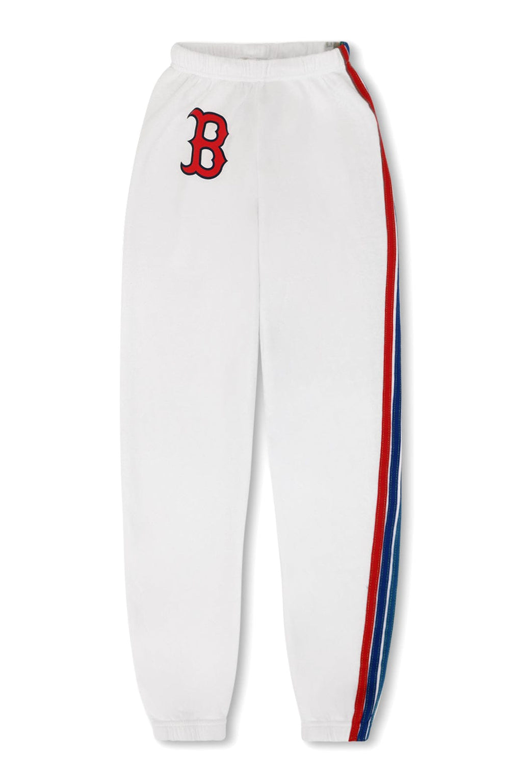 BOSTON RED SOX 5 STRIPE SWEATPANTS - WHITE // USA