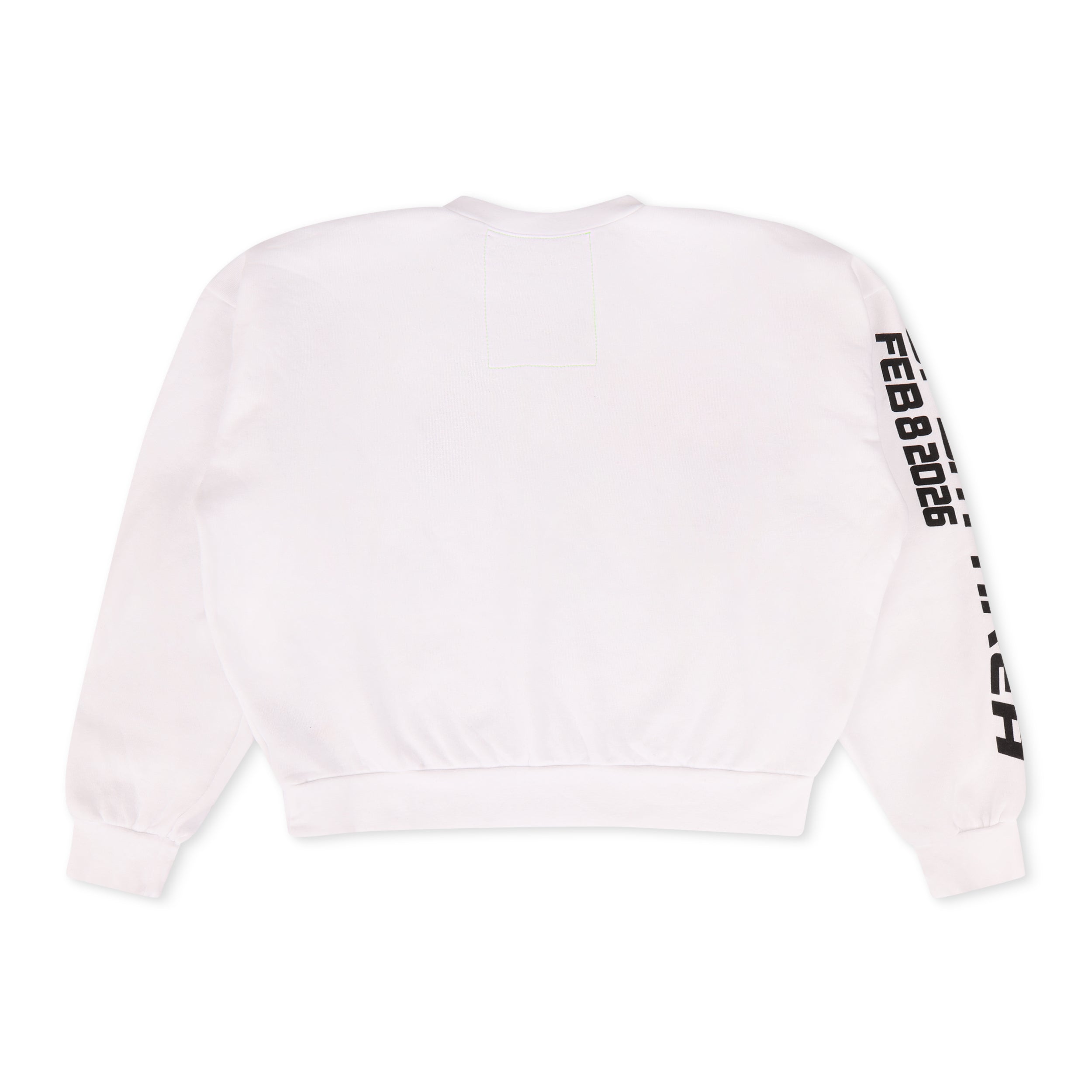 SUPER BOWL 2026 RELAXED CREW SWEATSHIRT - WHITE