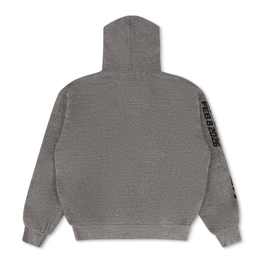 SUPER BOWL 2026 RELAXED PULLOVER HOODIE - HEATHER GREY