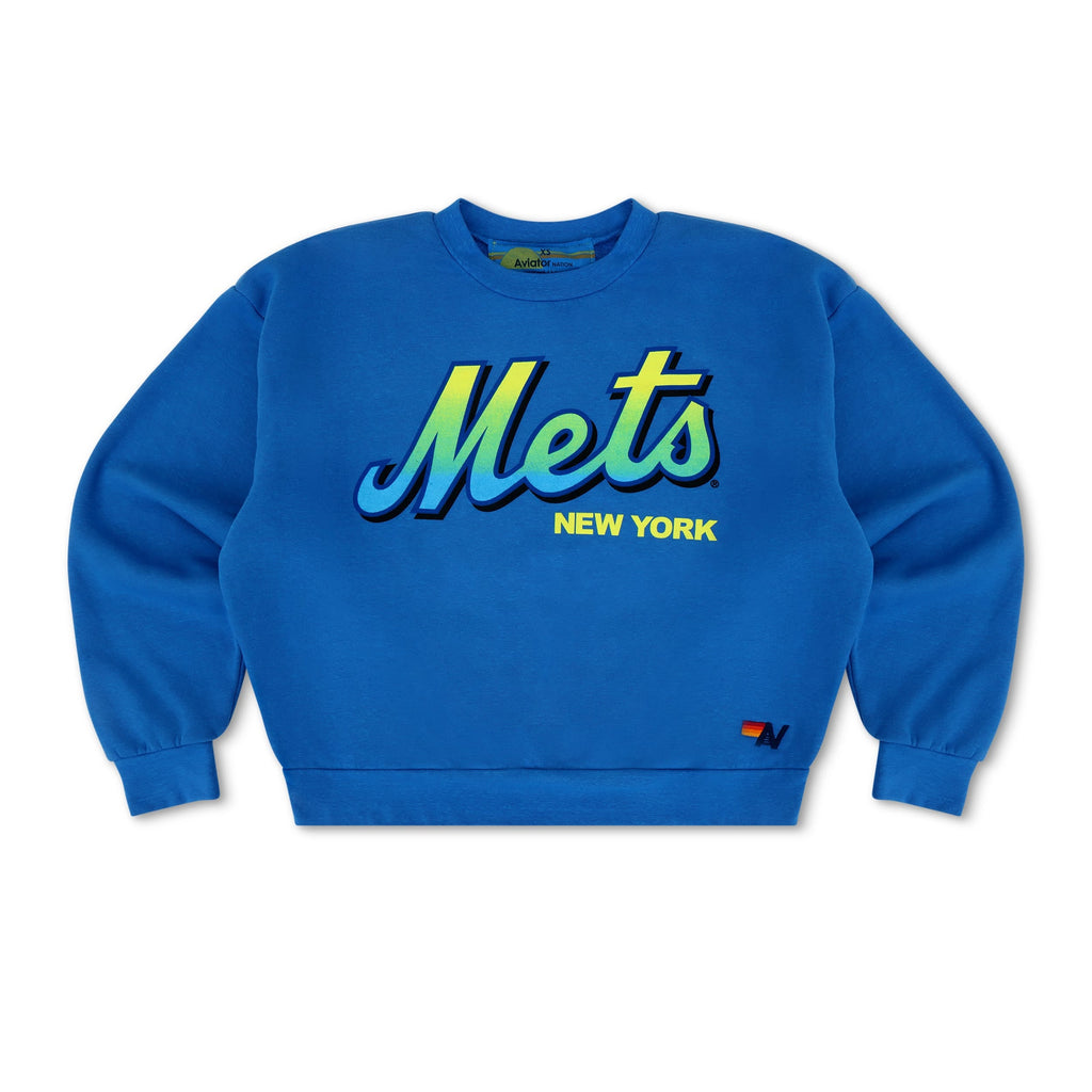 NY METS 2026 RELAXED CREW SWEATSHIRT - OCEAN