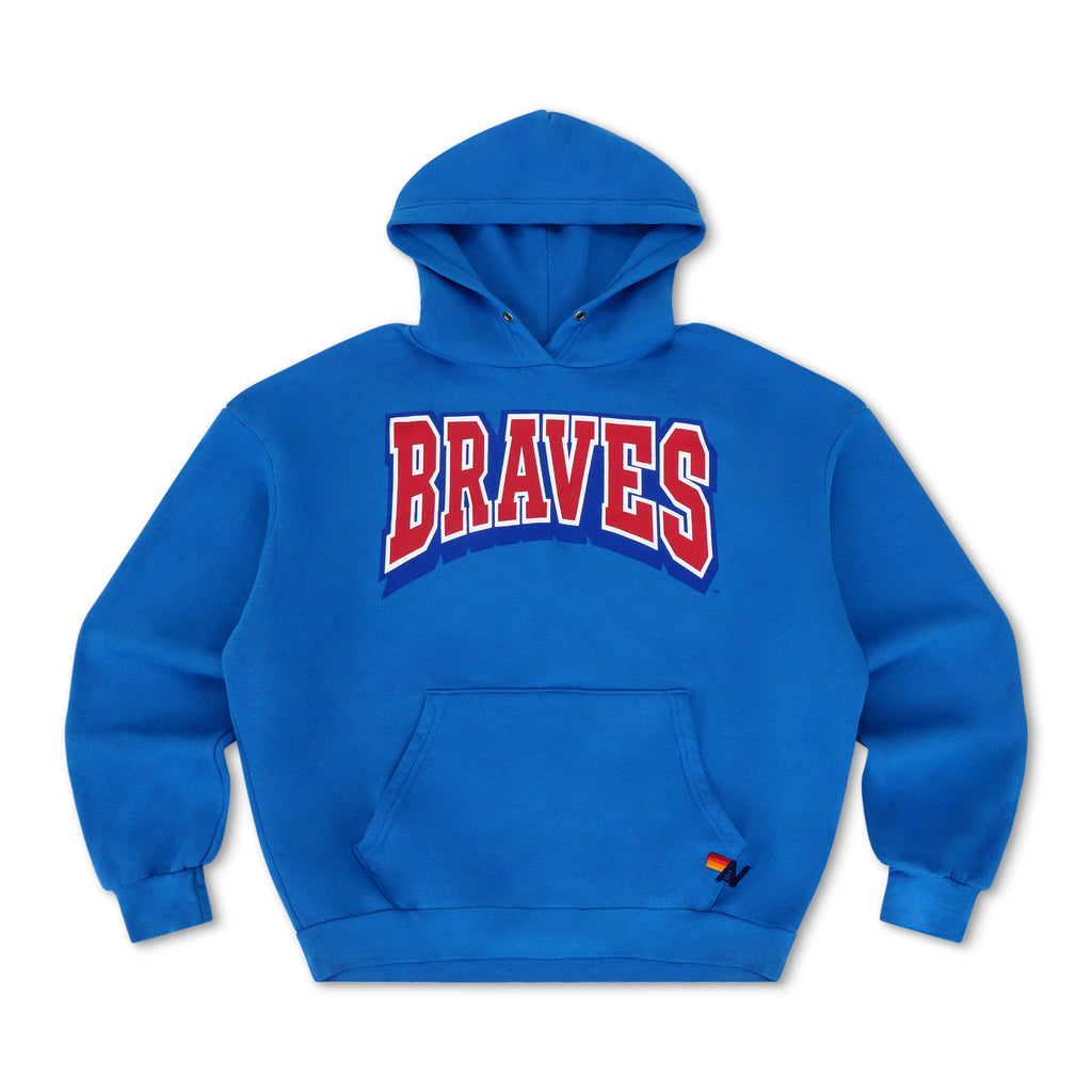 ATLANTA BRAVES 2026 RELAXED PULLOVER HOODIE - ADVENTURE BLUE