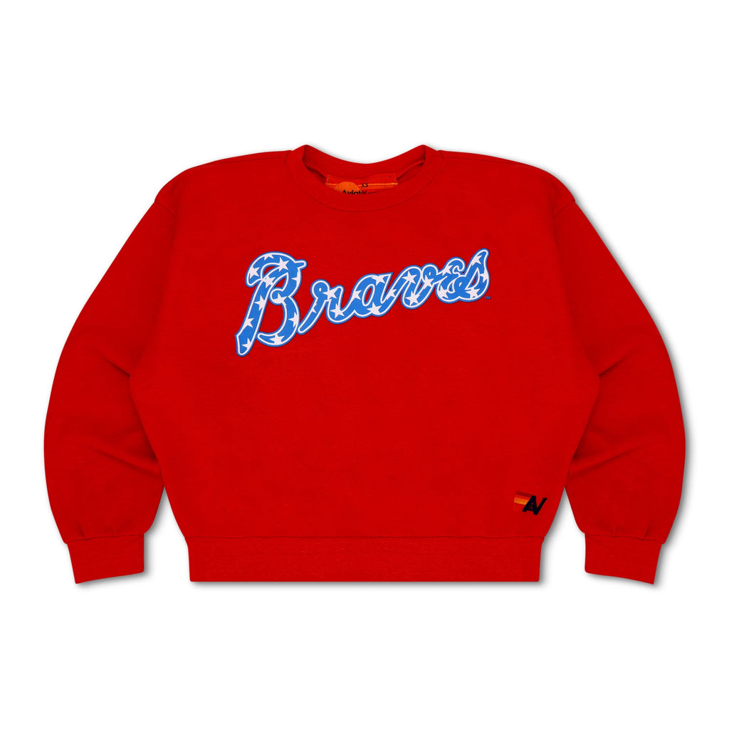 ATLANTA BRAVES 2026 RELAXED CREW SWEATSHIRT - RED