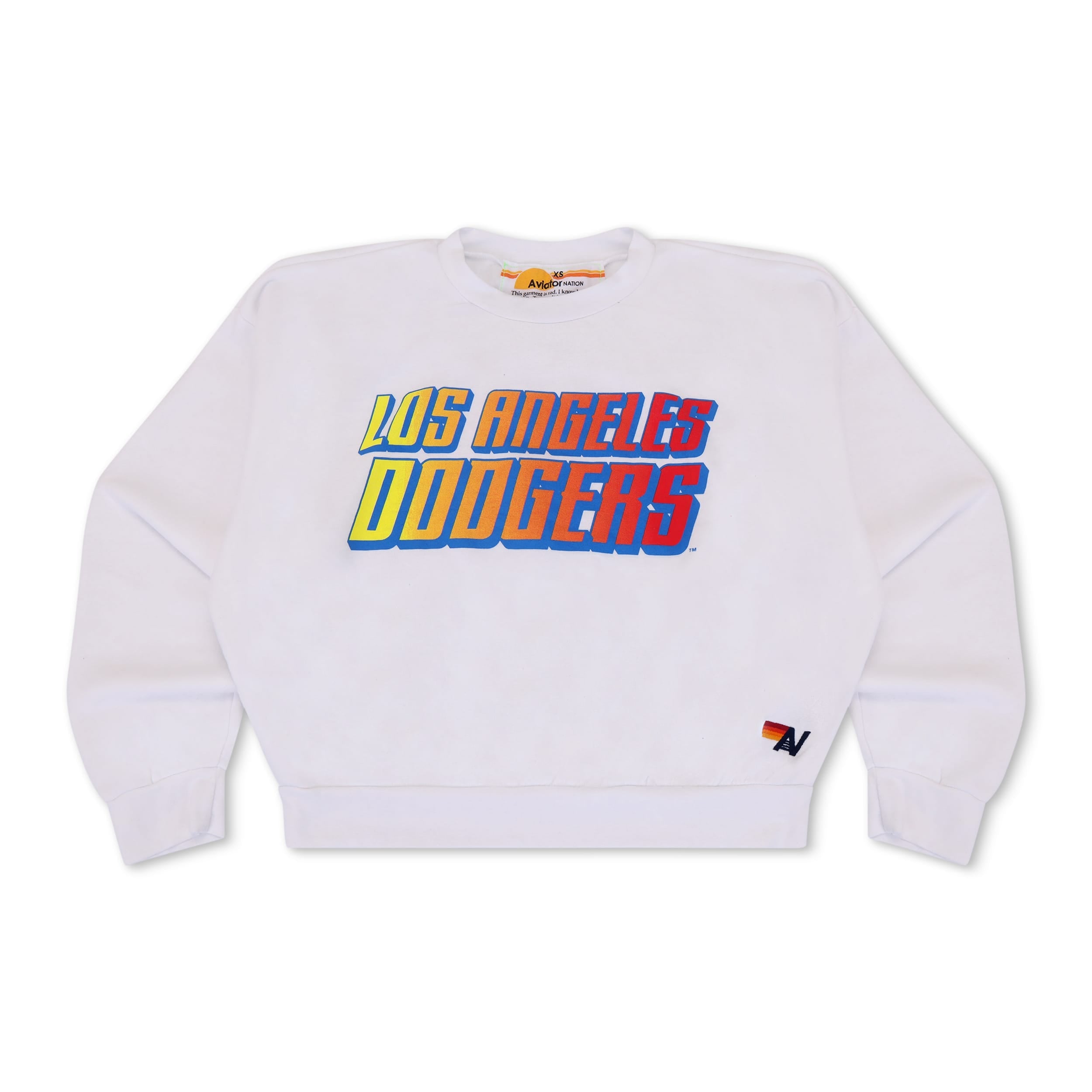 LOS ANGELES DODGERS 2026 RELAXED CREW SWEATSHIRT - WHITE
