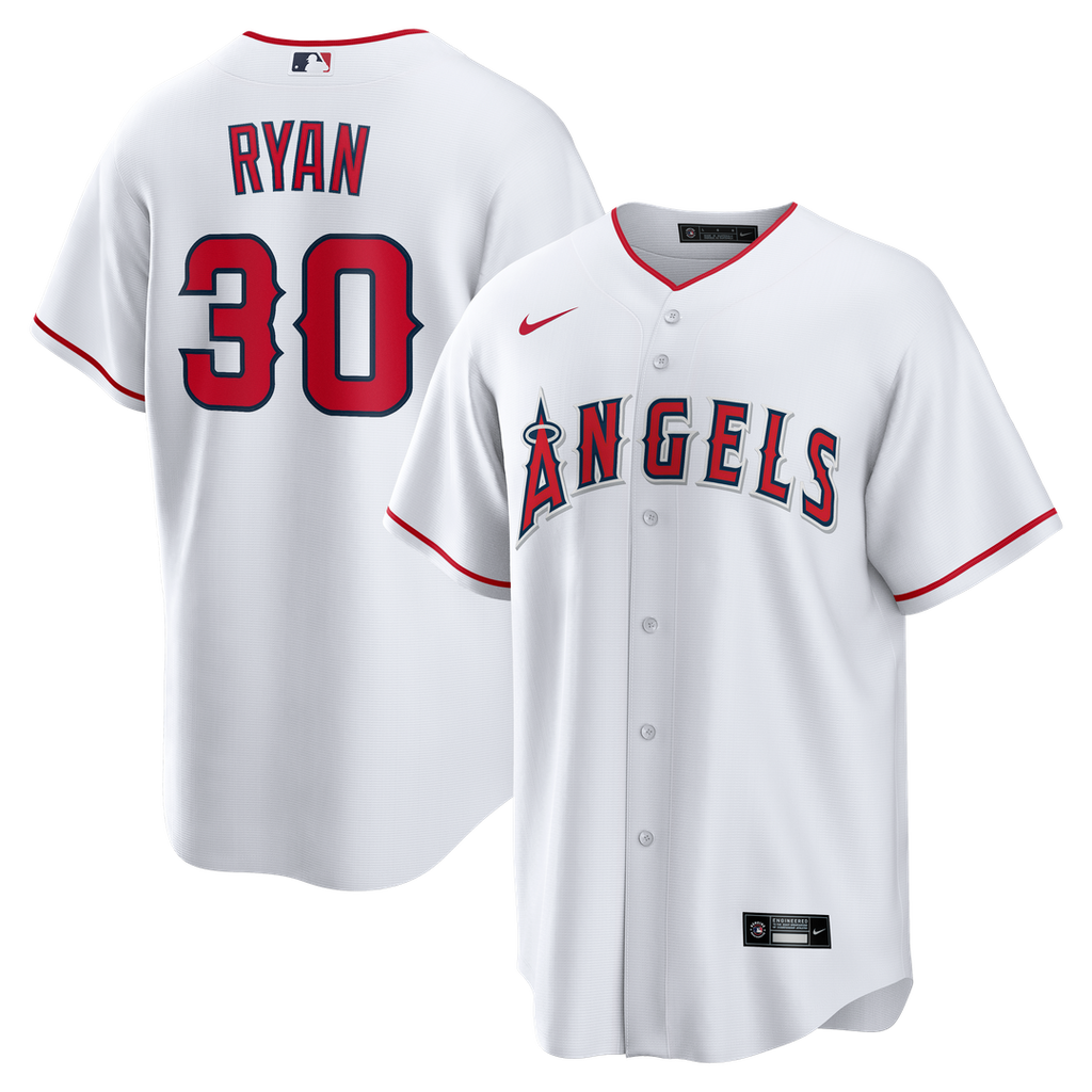 Los Angeles Angels Nolan Ryan Nike Home Retired Replica Jersey - White