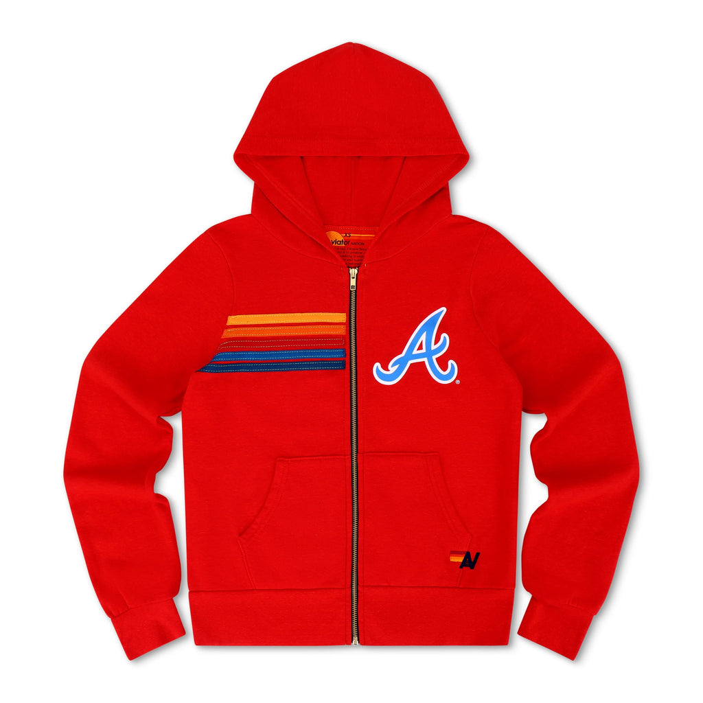 ATLANTA BRAVES 2026 ZIP HOODIE - RED