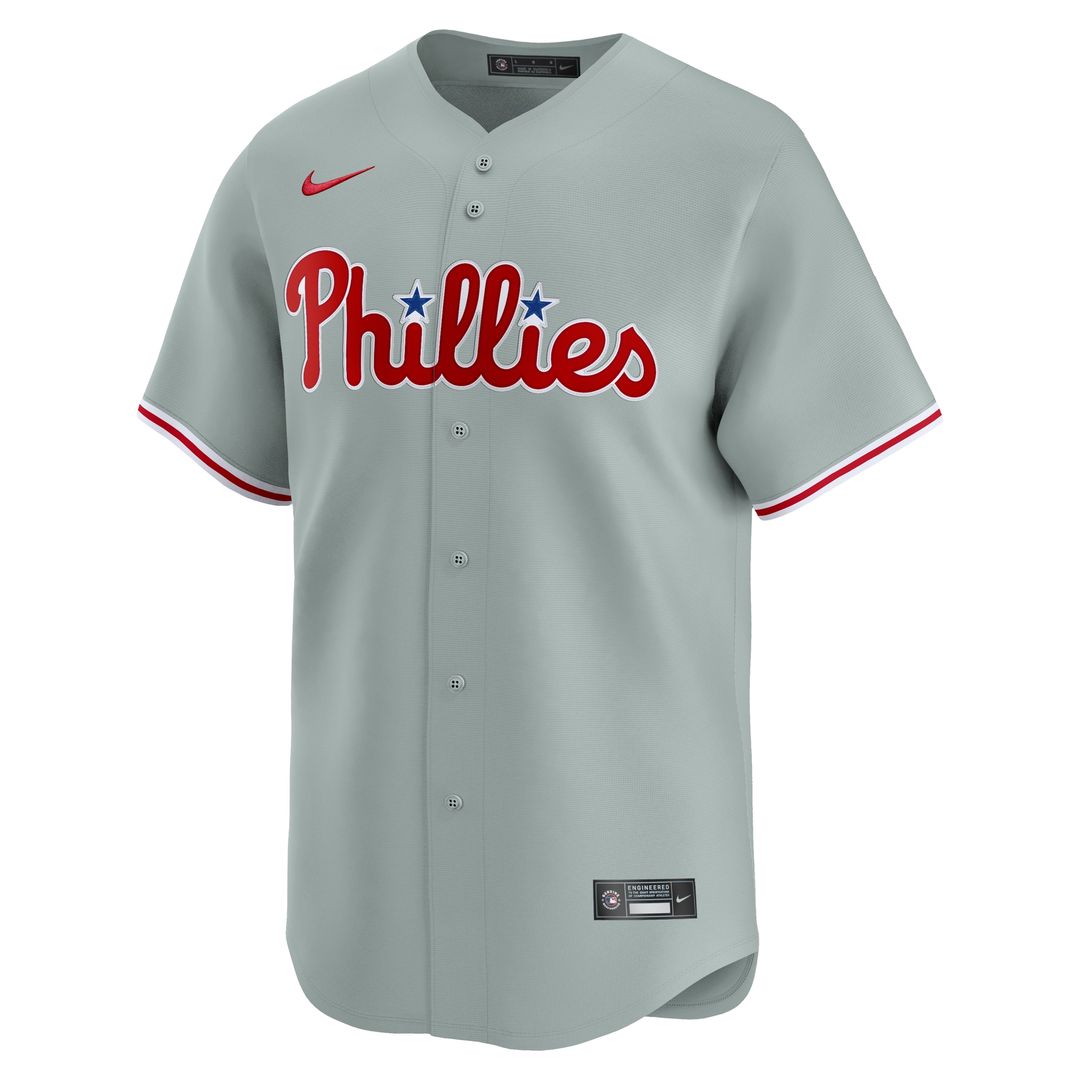 Philadelphia Phillies Bryce Harper Nike Road Limited Jersey - Gray