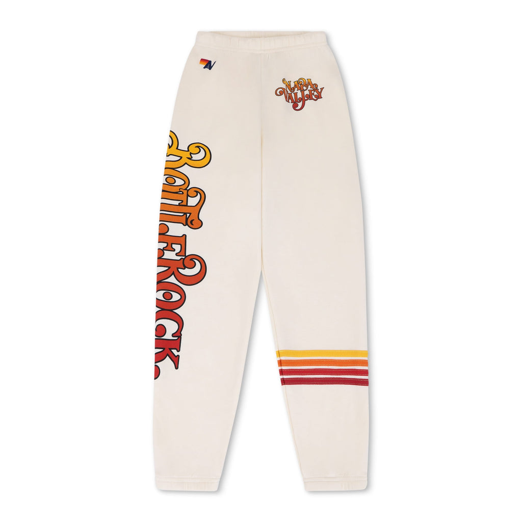 BOTTLEROCK 2026 RUGBY STITCH SWEATPANTS - VINTAGE WHITE