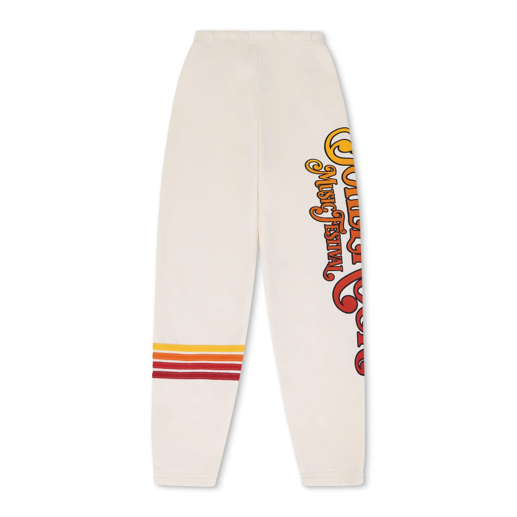 BOTTLEROCK 2026 RUGBY STITCH SWEATPANTS - VINTAGE WHITE