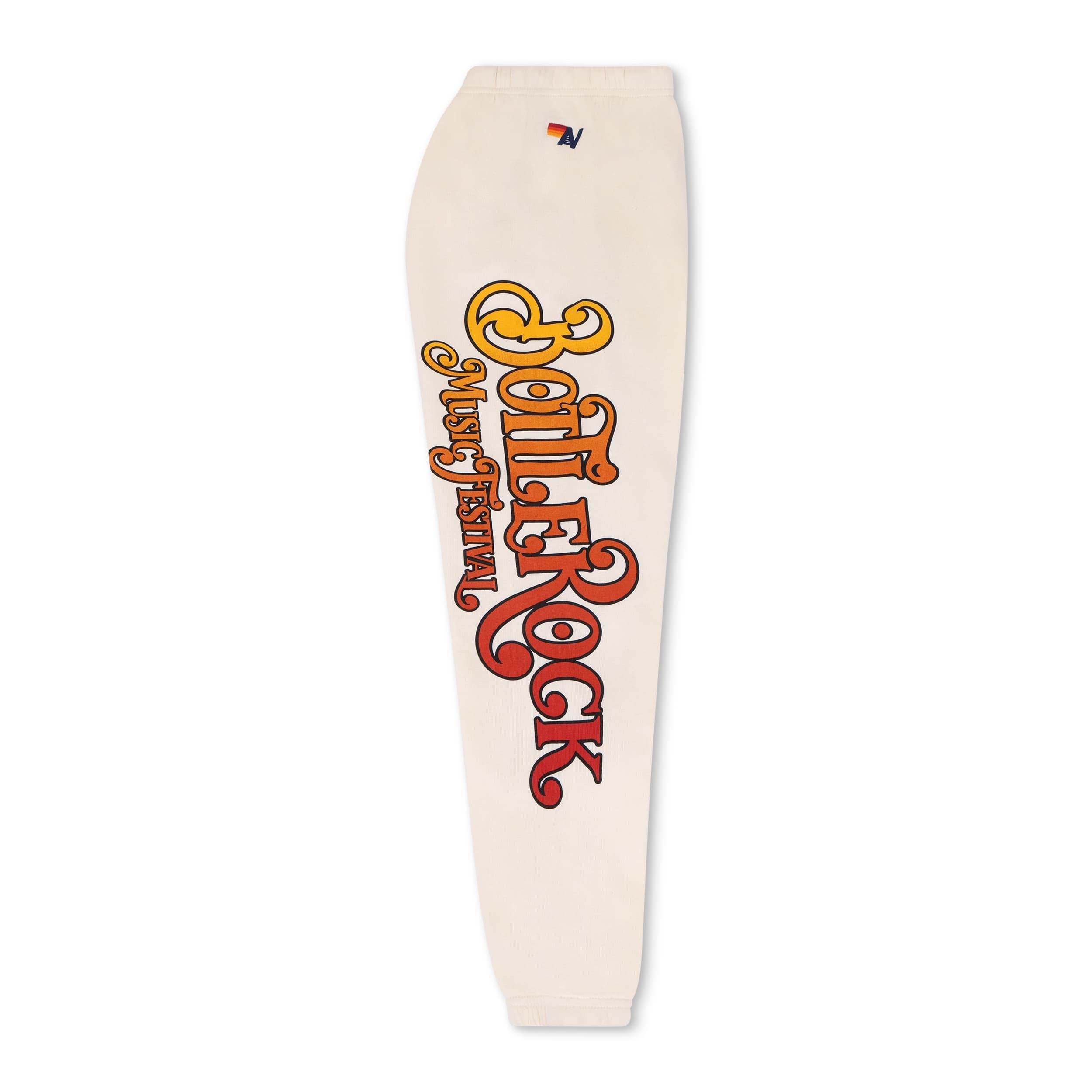 BOTTLEROCK 2026 RUGBY STITCH SWEATPANTS - VINTAGE WHITE