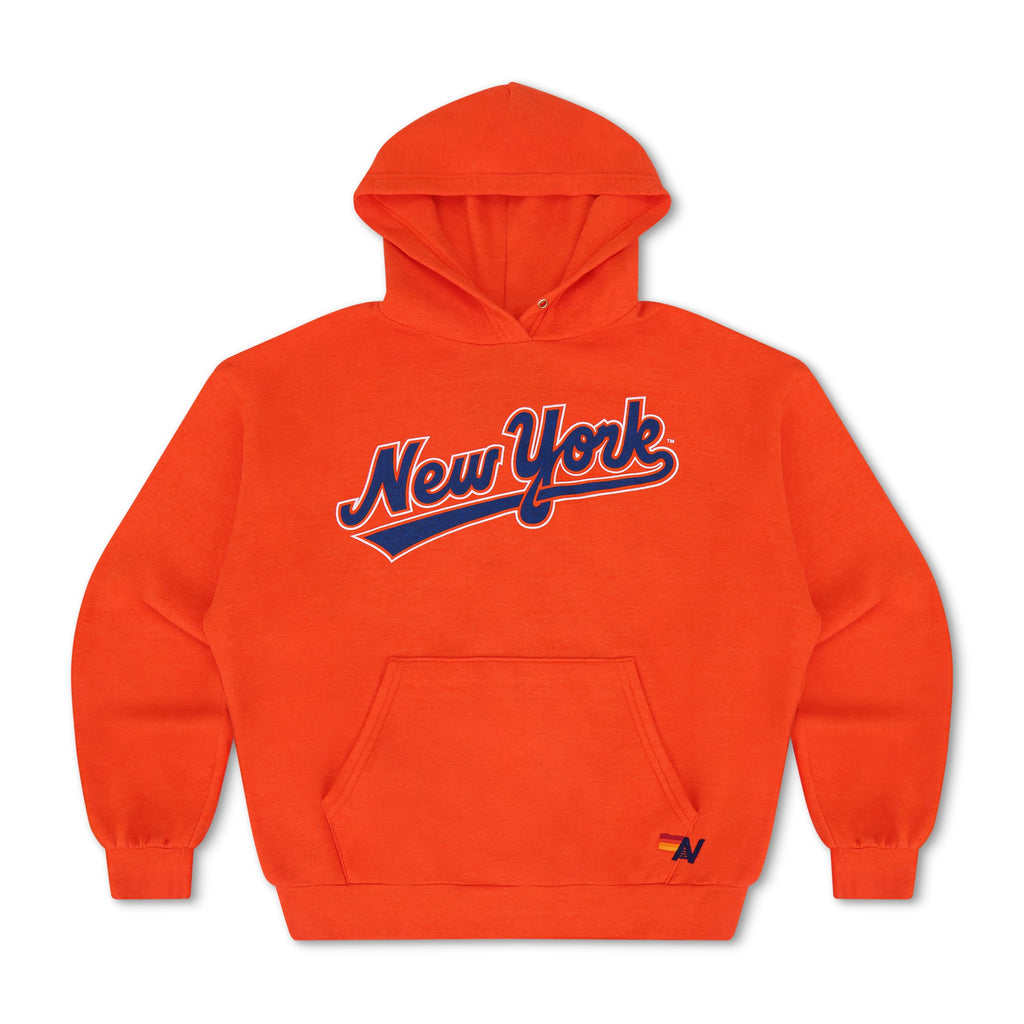 NY METS 2026 RELAXED PULLOVER HOODIE - ORANGE