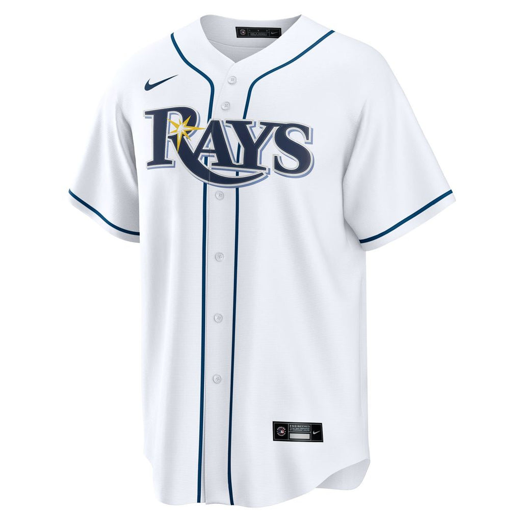 Tampa Bay Rays Junior Caminero Nike Home Replica Jersey - White