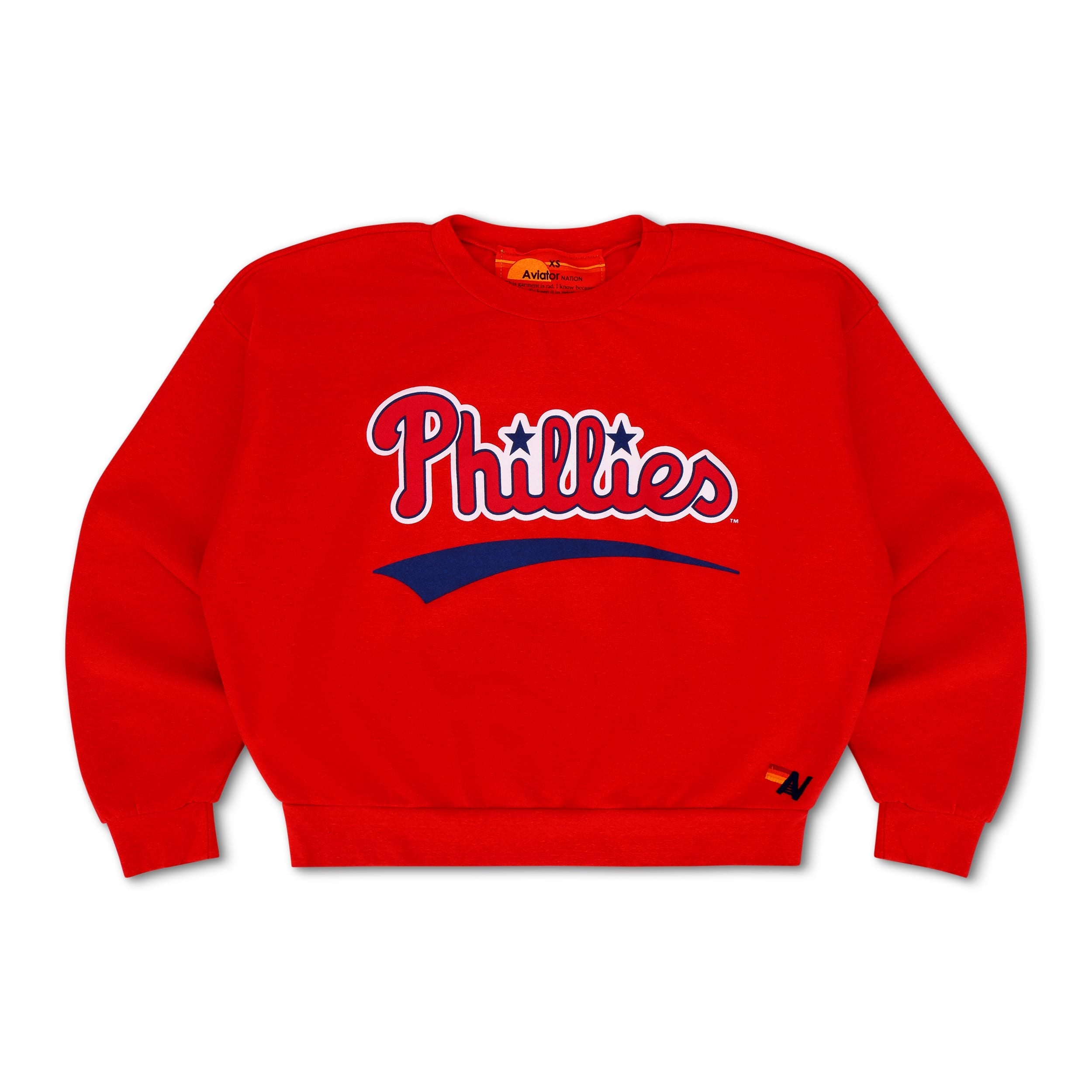 PHILADELPHIA PHILLIES 2026 RELAXED CREW SWEATSHIRT - RED