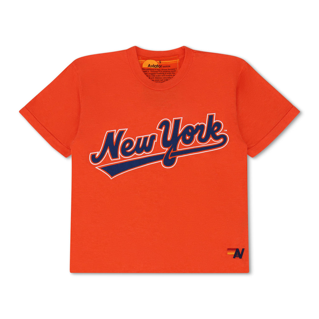 NY METS 2026 BOYFRIEND TEE - ORANGE