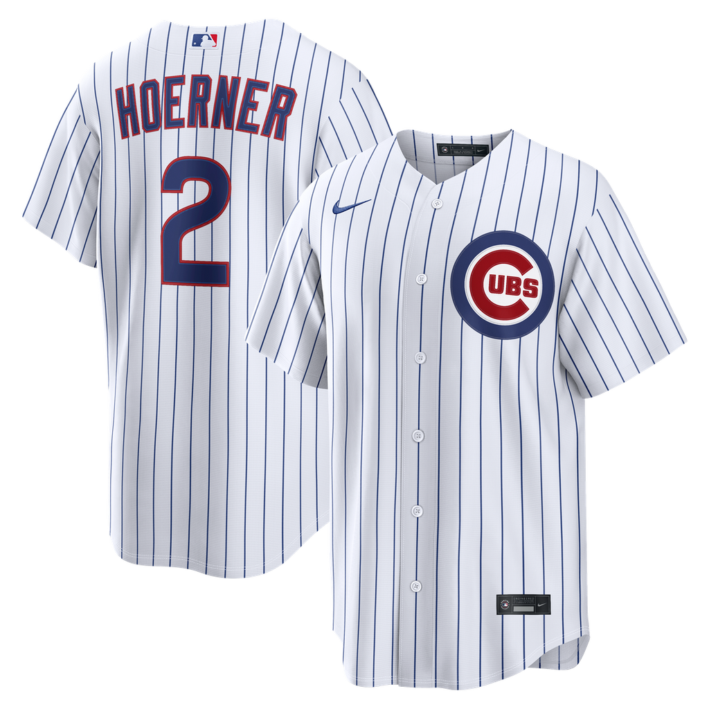 Chicago Cubs Nico Hoerner Nike Home Replica Jersey - White