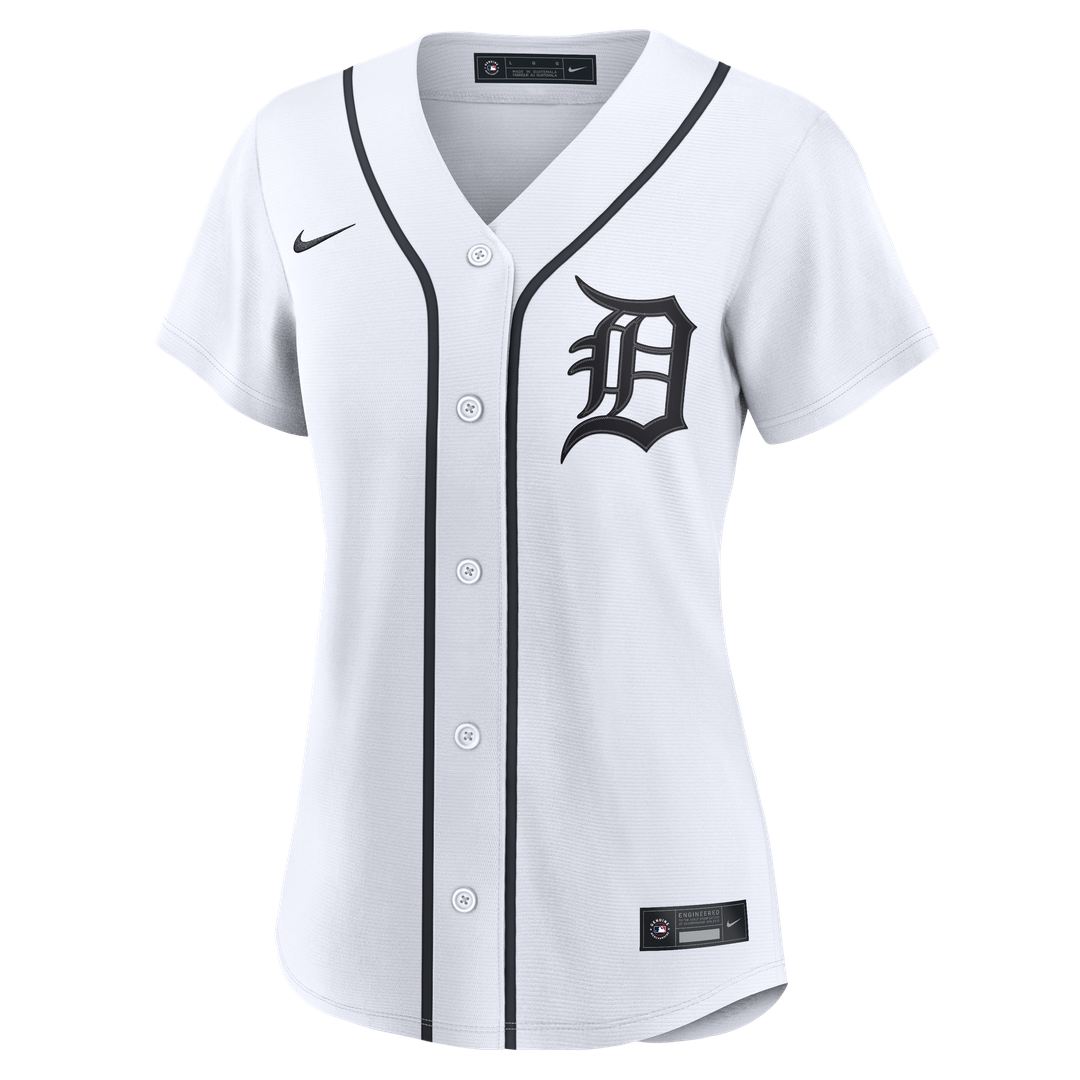 Detroit Tigers Justin Verlander Nike Women's Home Replica Jersey - White