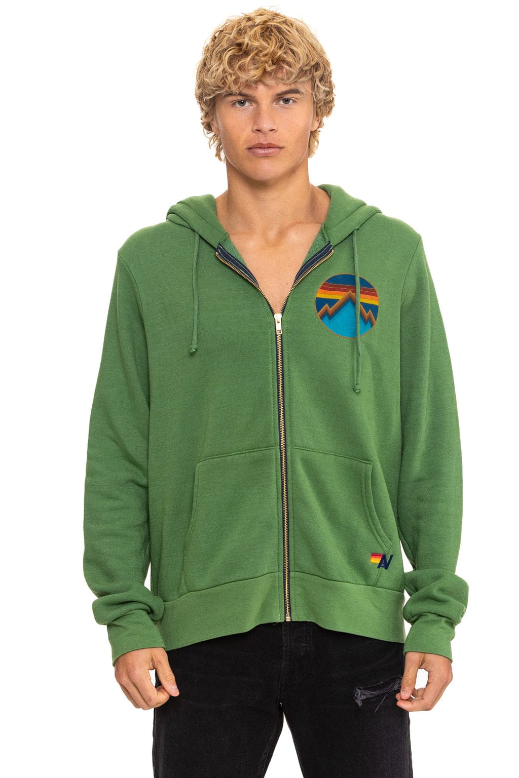 ALL SEASONS CIRCLE ZIP HOODIE - PALM