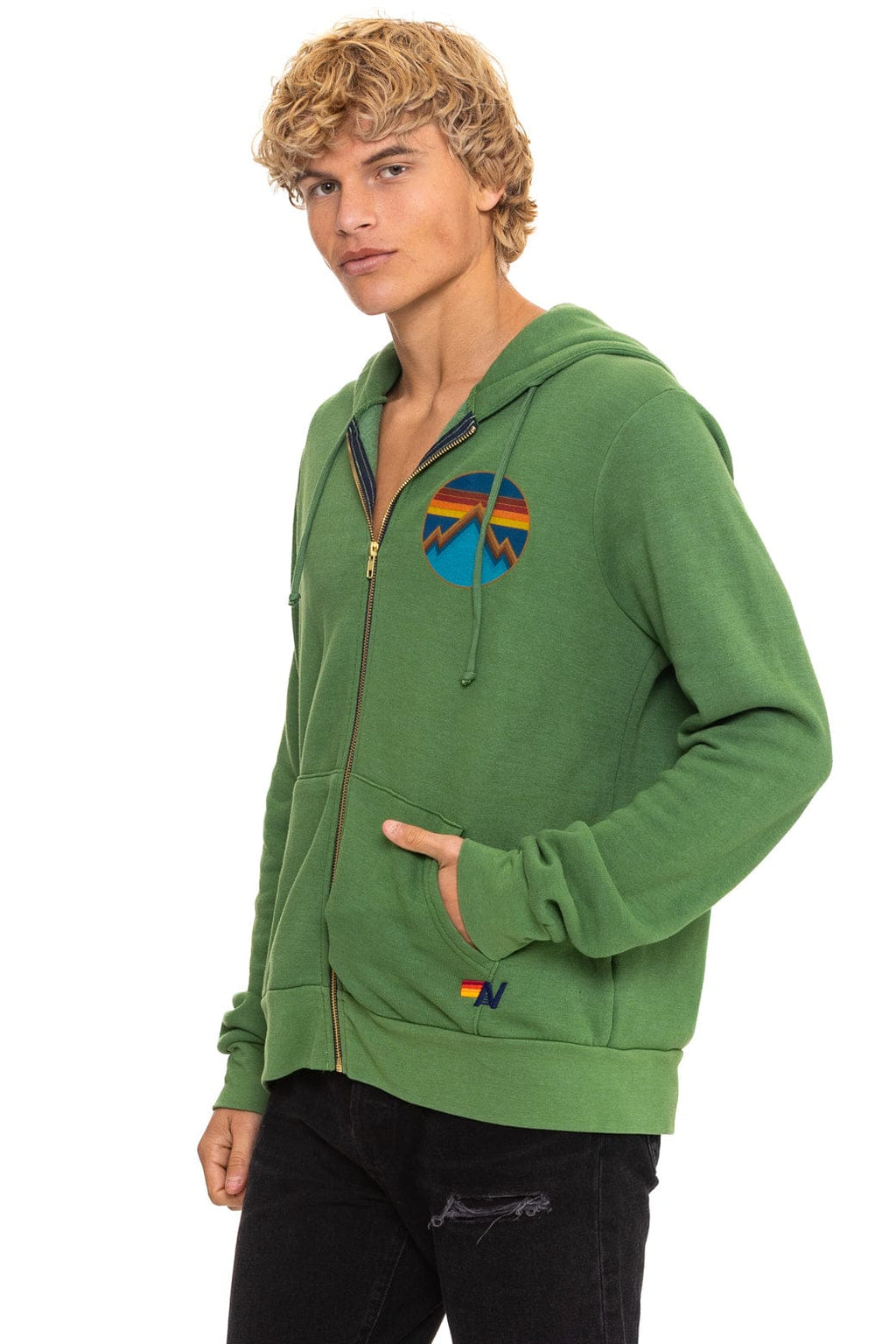 ALL SEASONS CIRCLE ZIP HOODIE - PALM