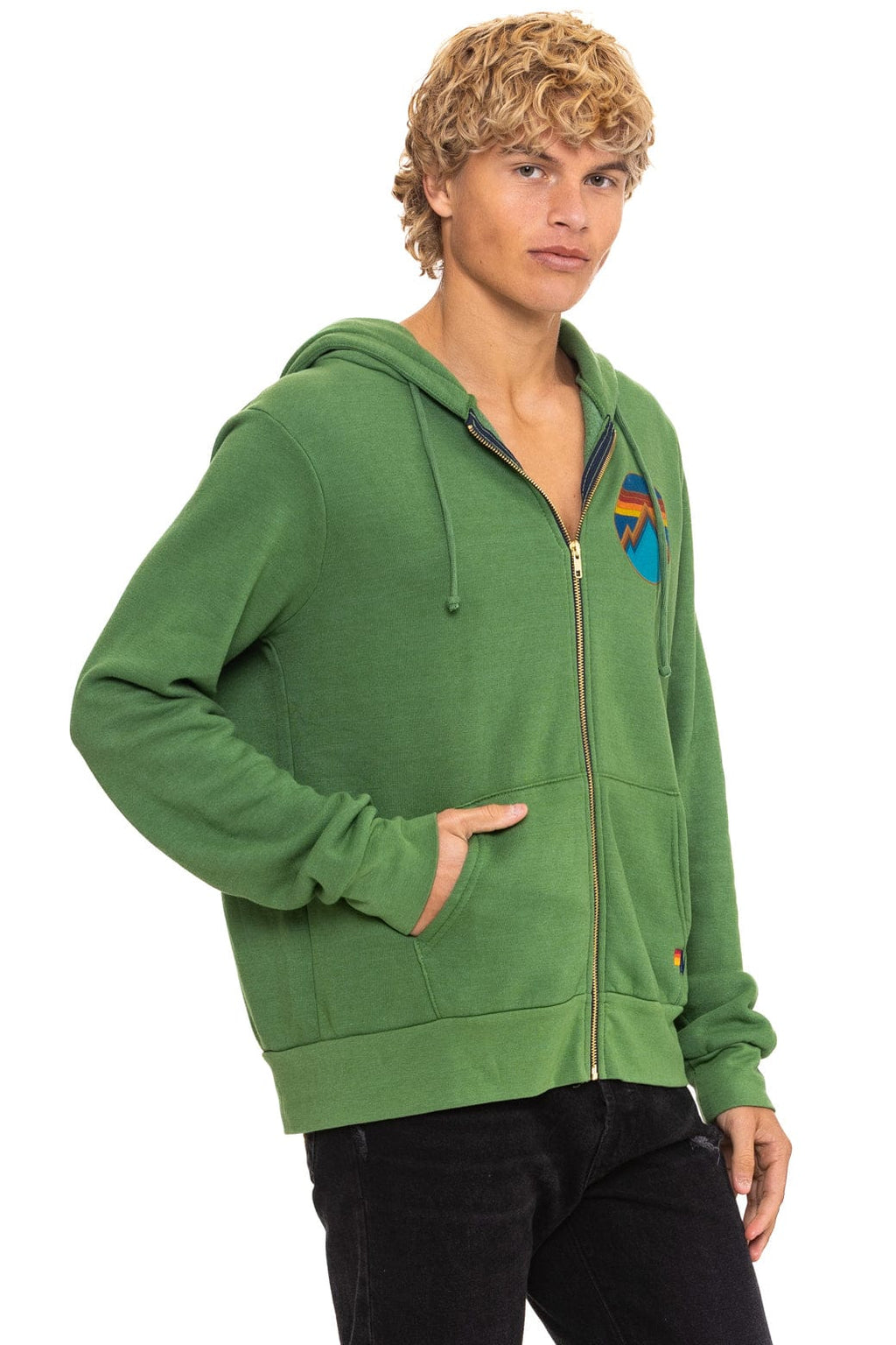 ALL SEASONS CIRCLE ZIP HOODIE - PALM
