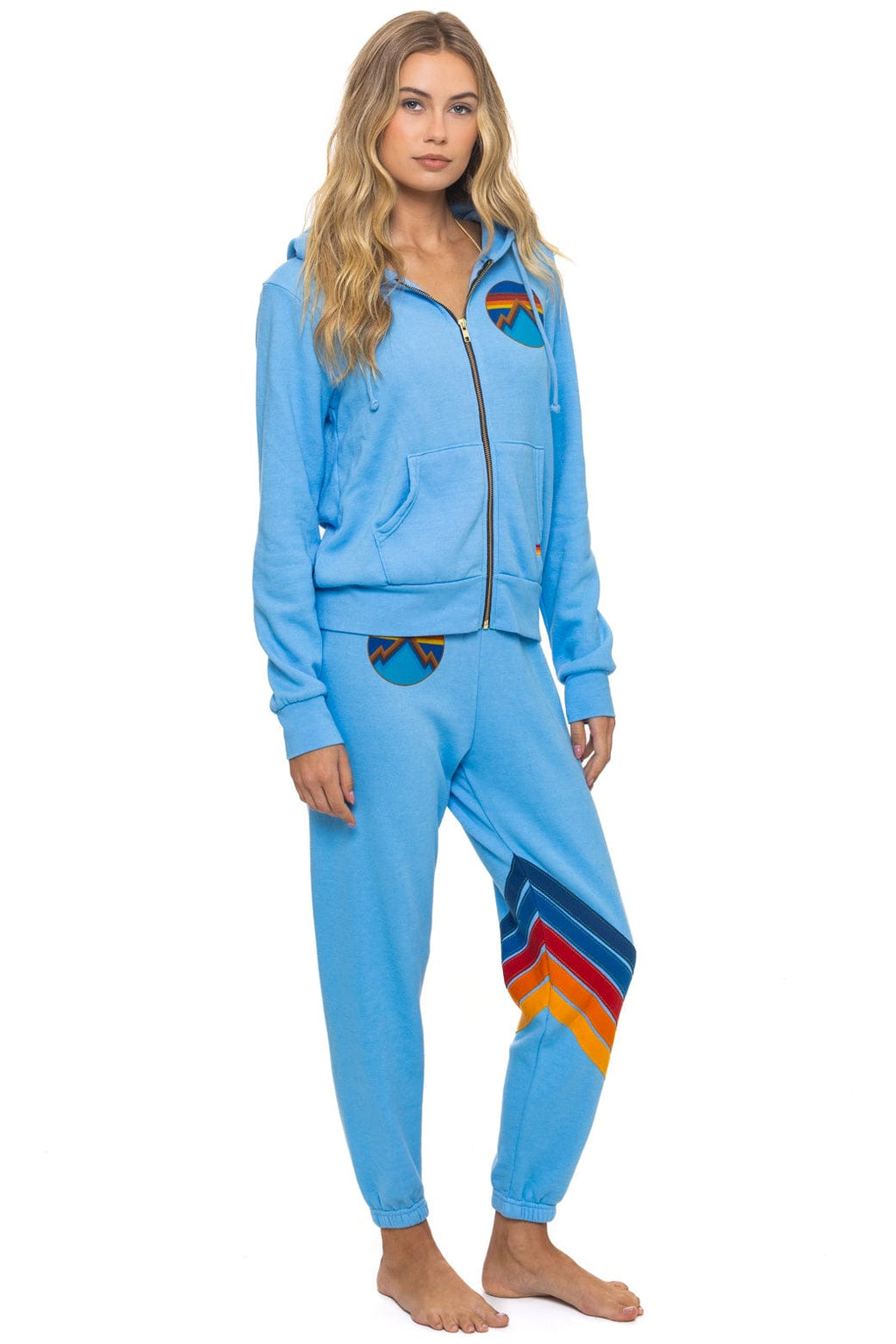 ALL SEASONS CIRCLE ZIP HOODIE - SKY