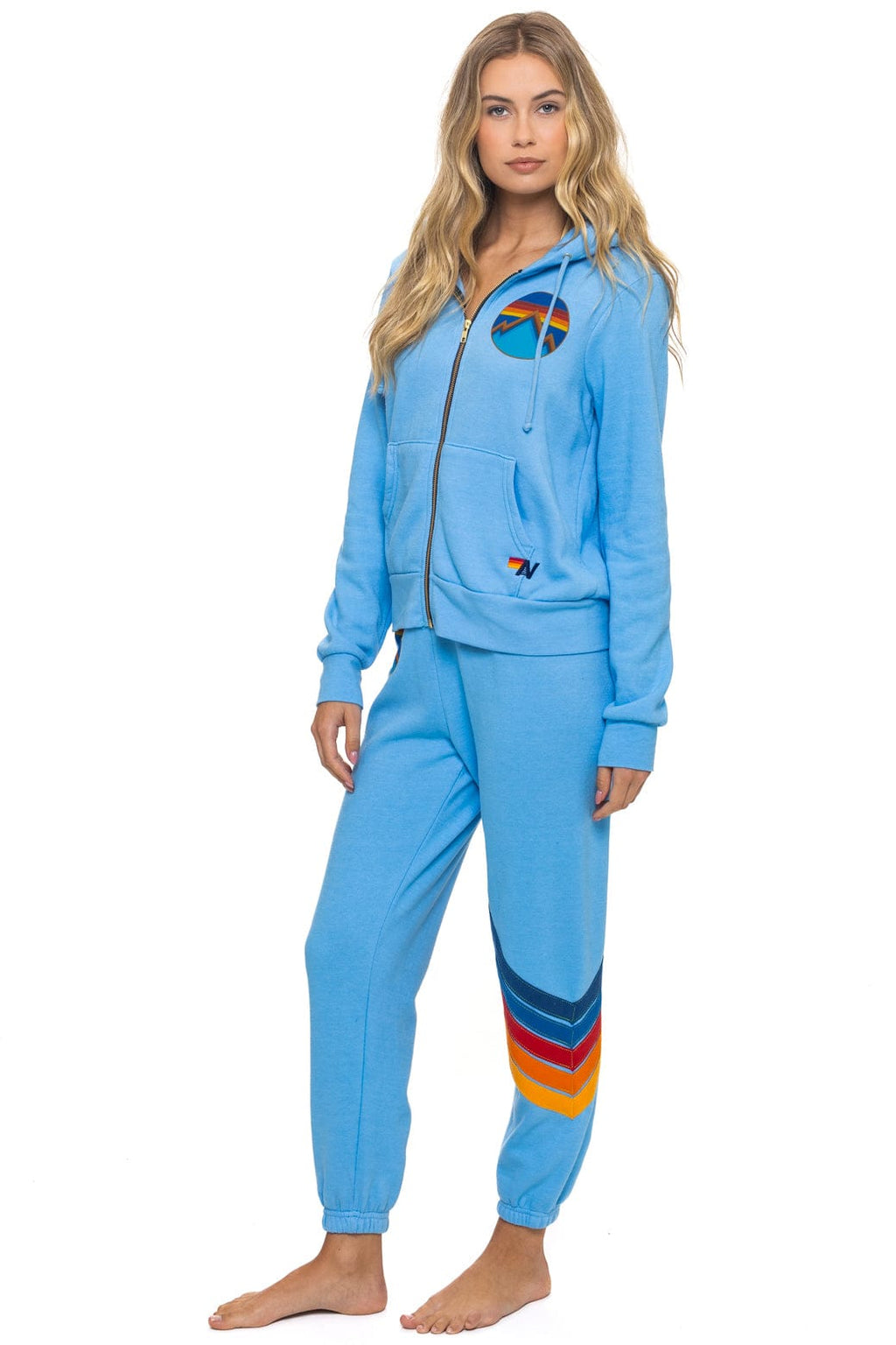 ALL SEASONS CIRCLE ZIP HOODIE - SKY
