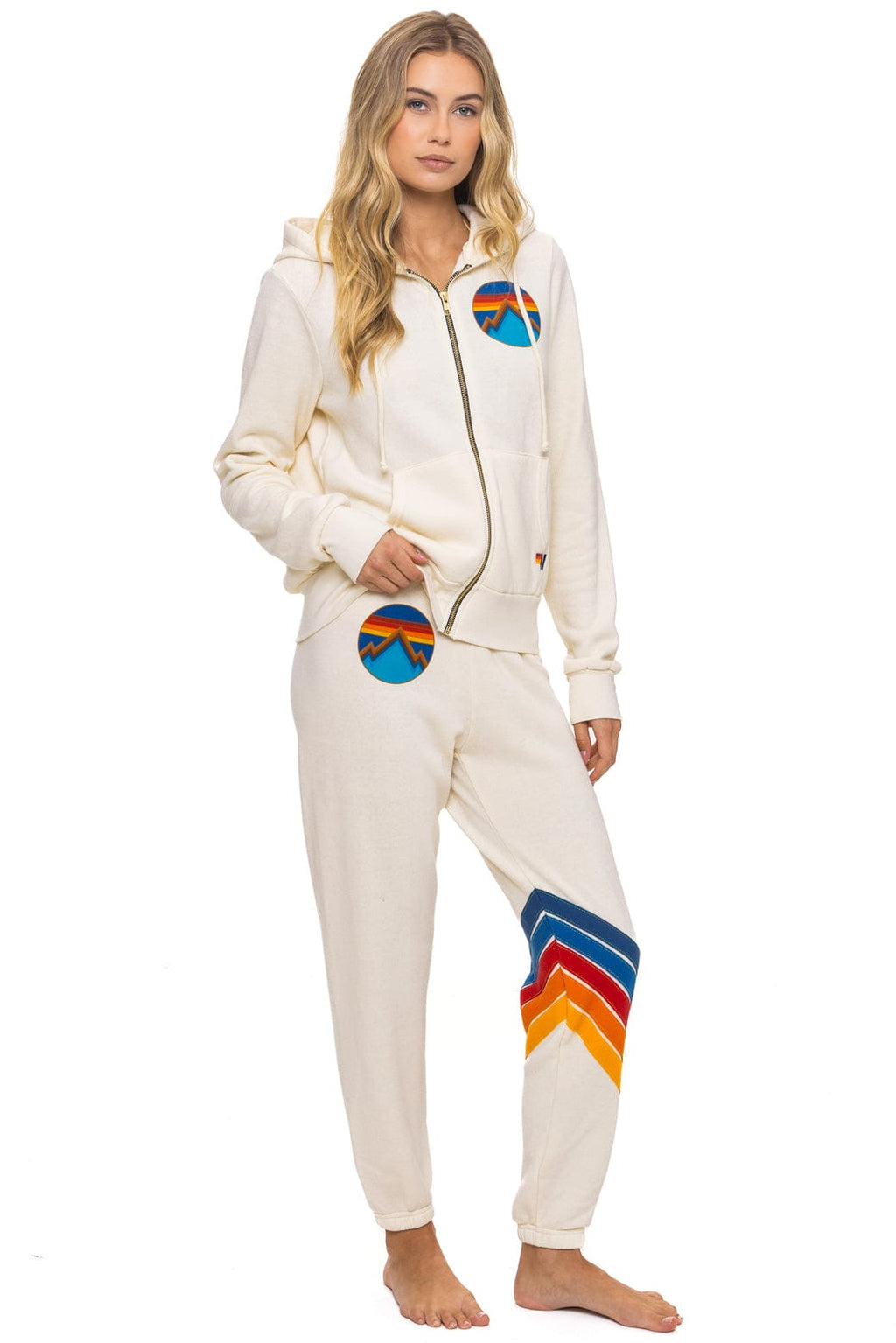 ALL SEASONS CIRCLE ZIP HOODIE - VINTAGE WHITE