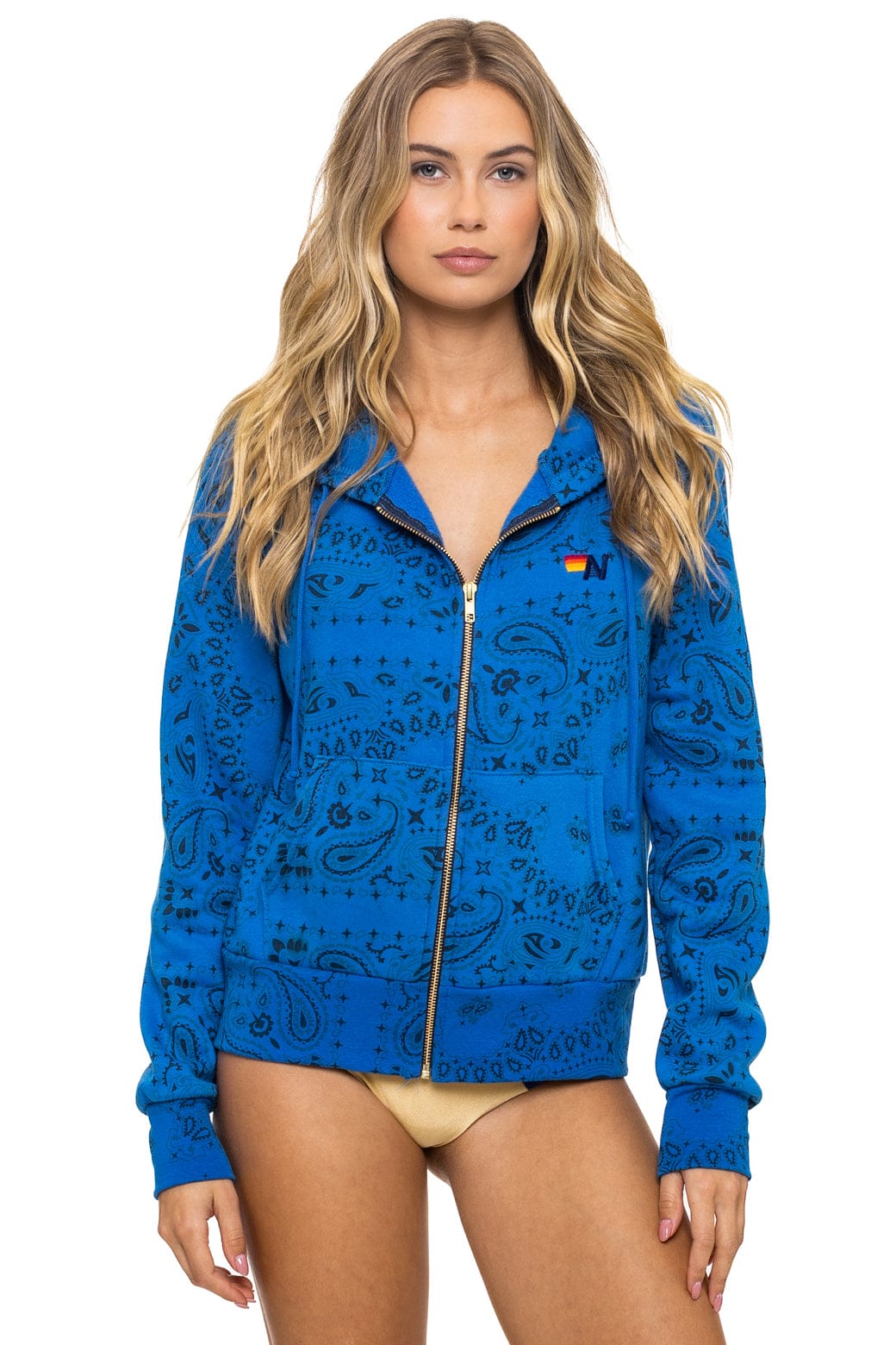 BANDANA ZIP HOODIE - ADVENTURE BLUE
