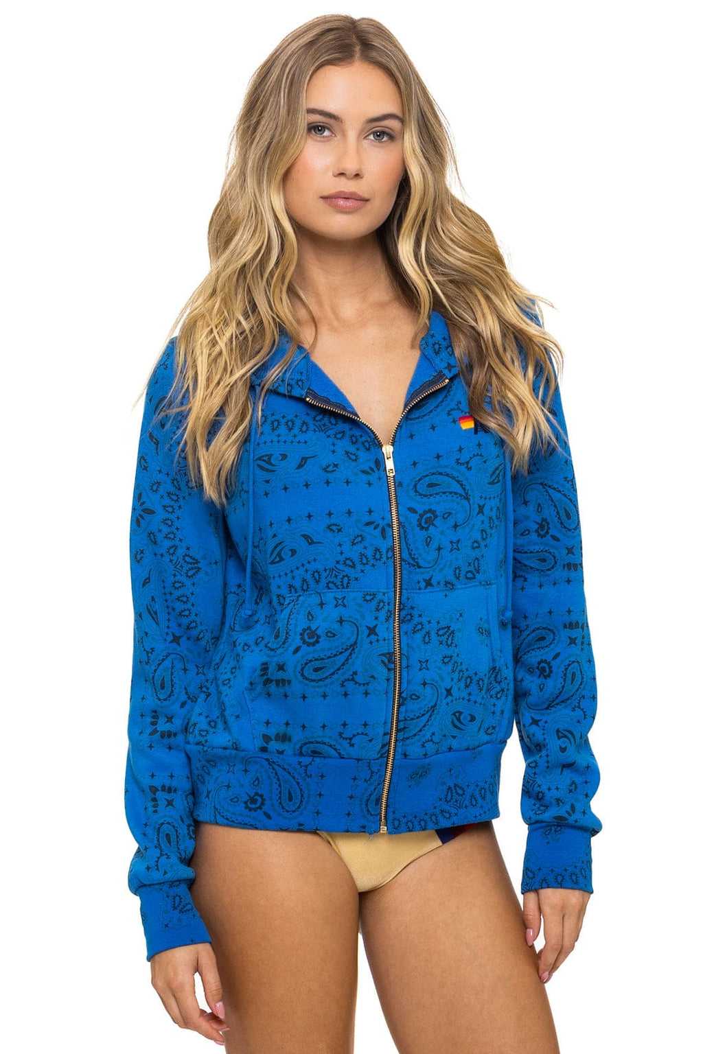 BANDANA ZIP HOODIE - ADVENTURE BLUE