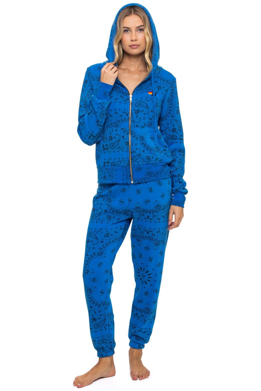 BANDANA ZIP HOODIE - ADVENTURE BLUE