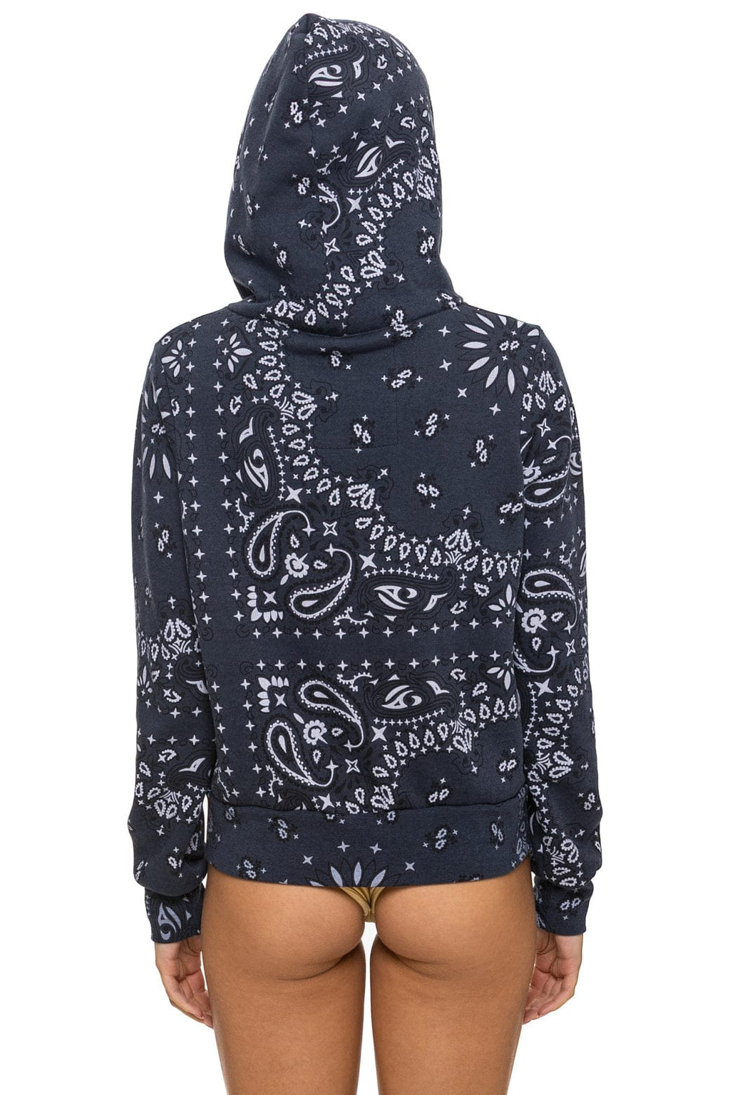 BANDANA ZIP HOODIE - CHARCOAL