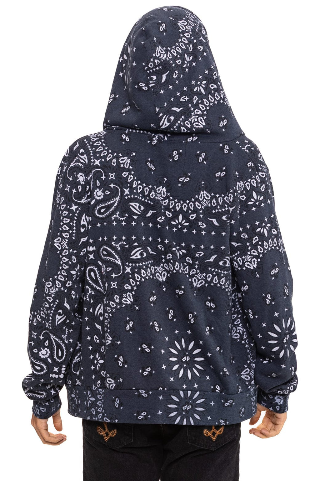 BANDANA ZIP HOODIE - CHARCOAL