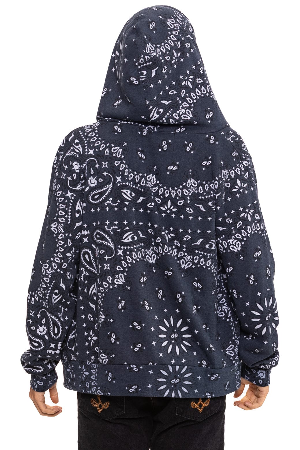 BANDANA ZIP HOODIE - CHARCOAL