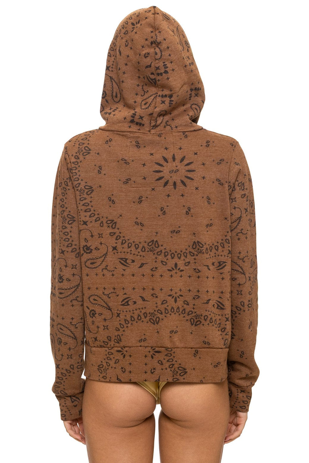 BANDANA ZIP HOODIE - CINNAMON