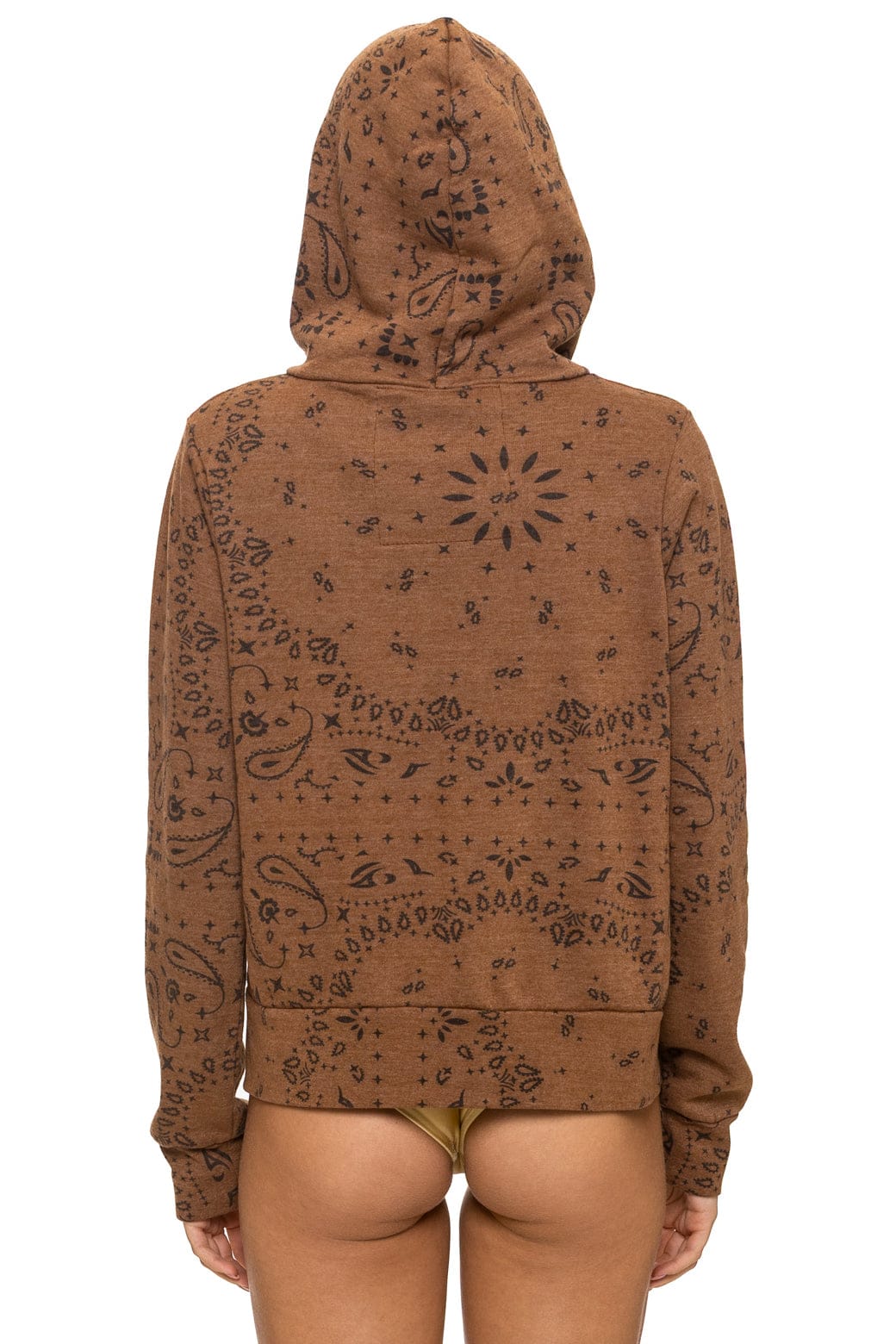 BANDANA ZIP HOODIE - CINNAMON