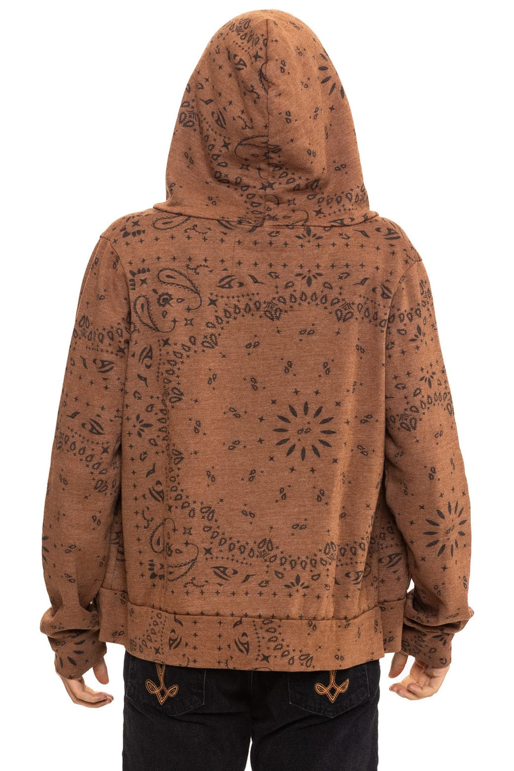BANDANA ZIP HOODIE - CINNAMON