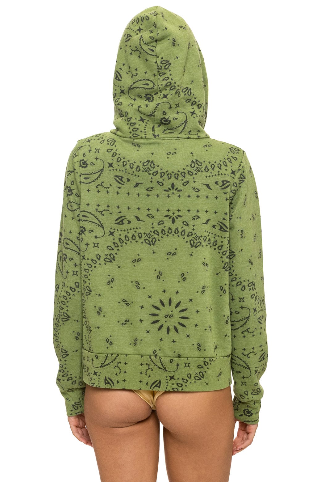 BANDANA ZIP HOODIE - JUNGLE GREEN