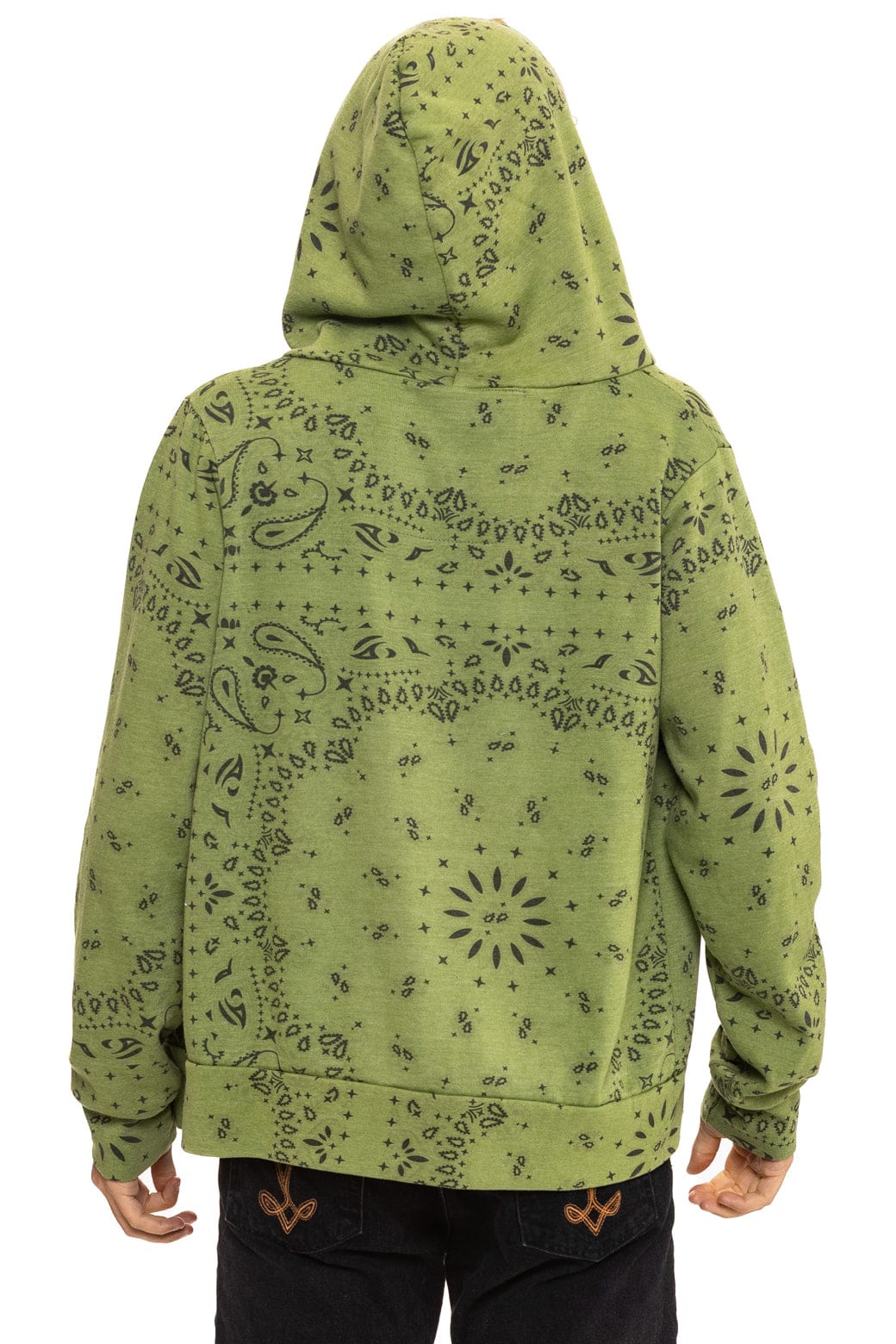 BANDANA ZIP HOODIE - JUNGLE GREEN
