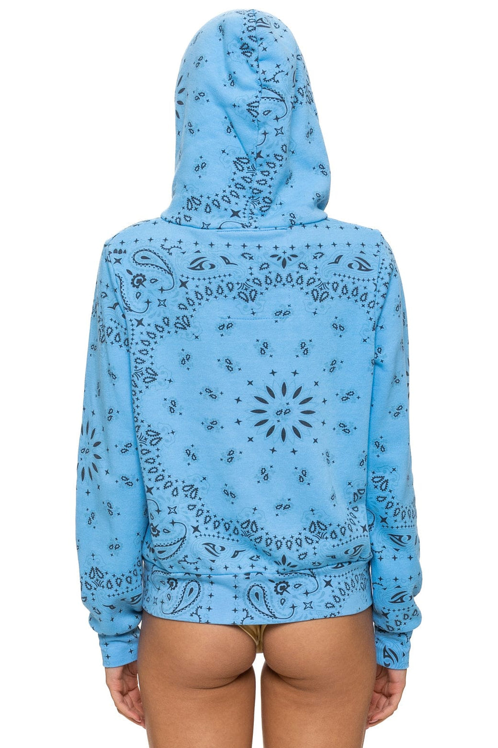 BANDANA ZIP HOODIE - SKY