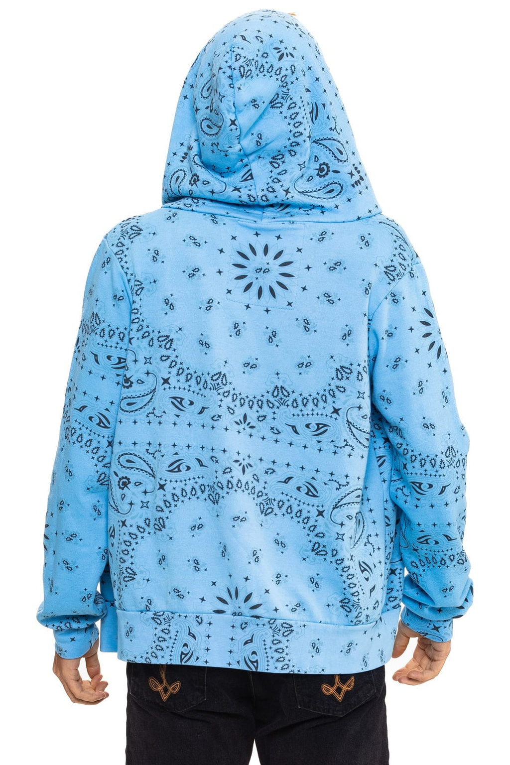 BANDANA ZIP HOODIE - SKY