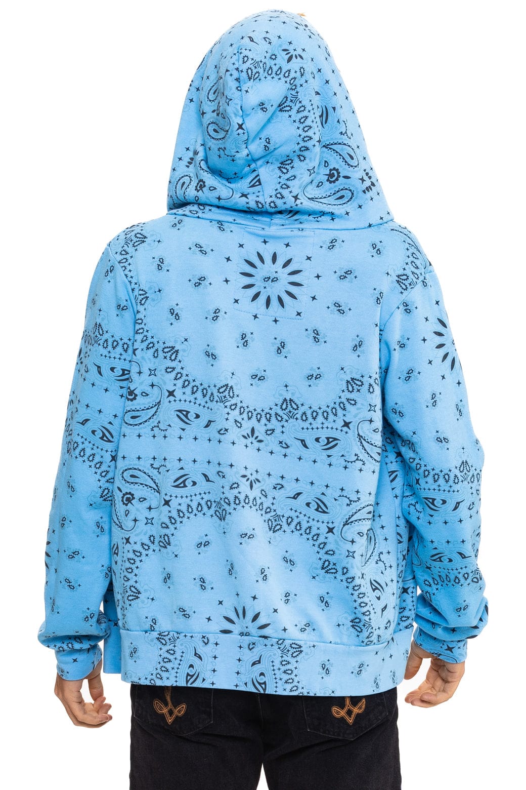 BANDANA ZIP HOODIE - SKY