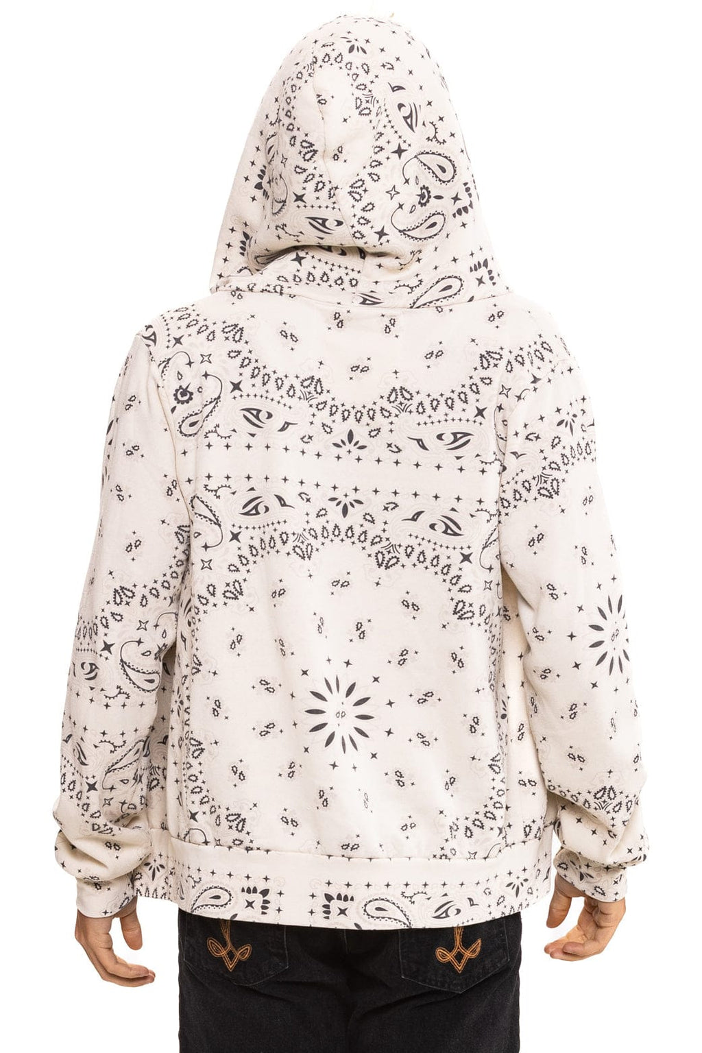 BANDANA  ZIP HOODIE - VINTAGE WHITE