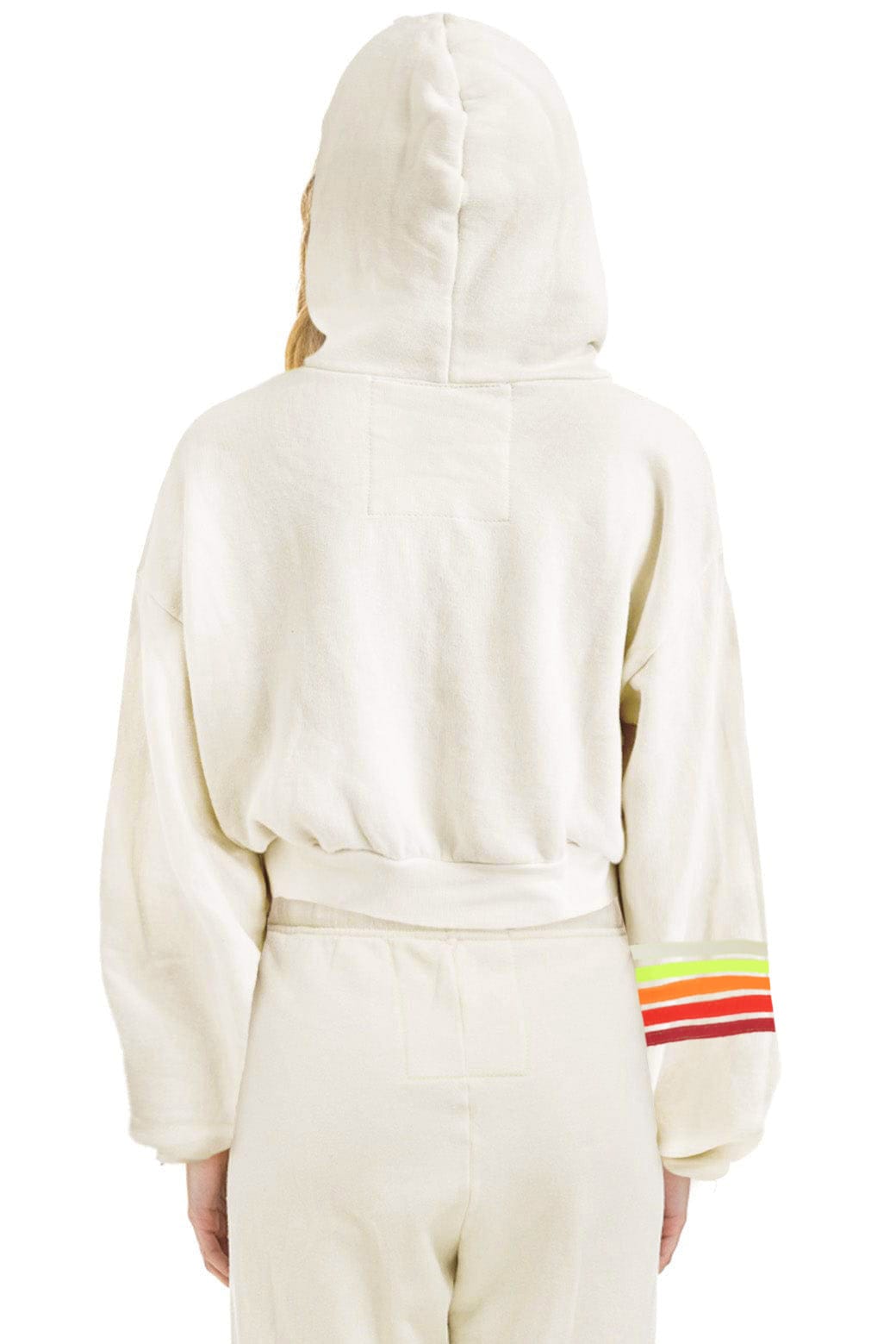 UNDER THE BIG SKY 2026 CROPPED ZIP HOODIE RELAXED - VINTAGE WHITE