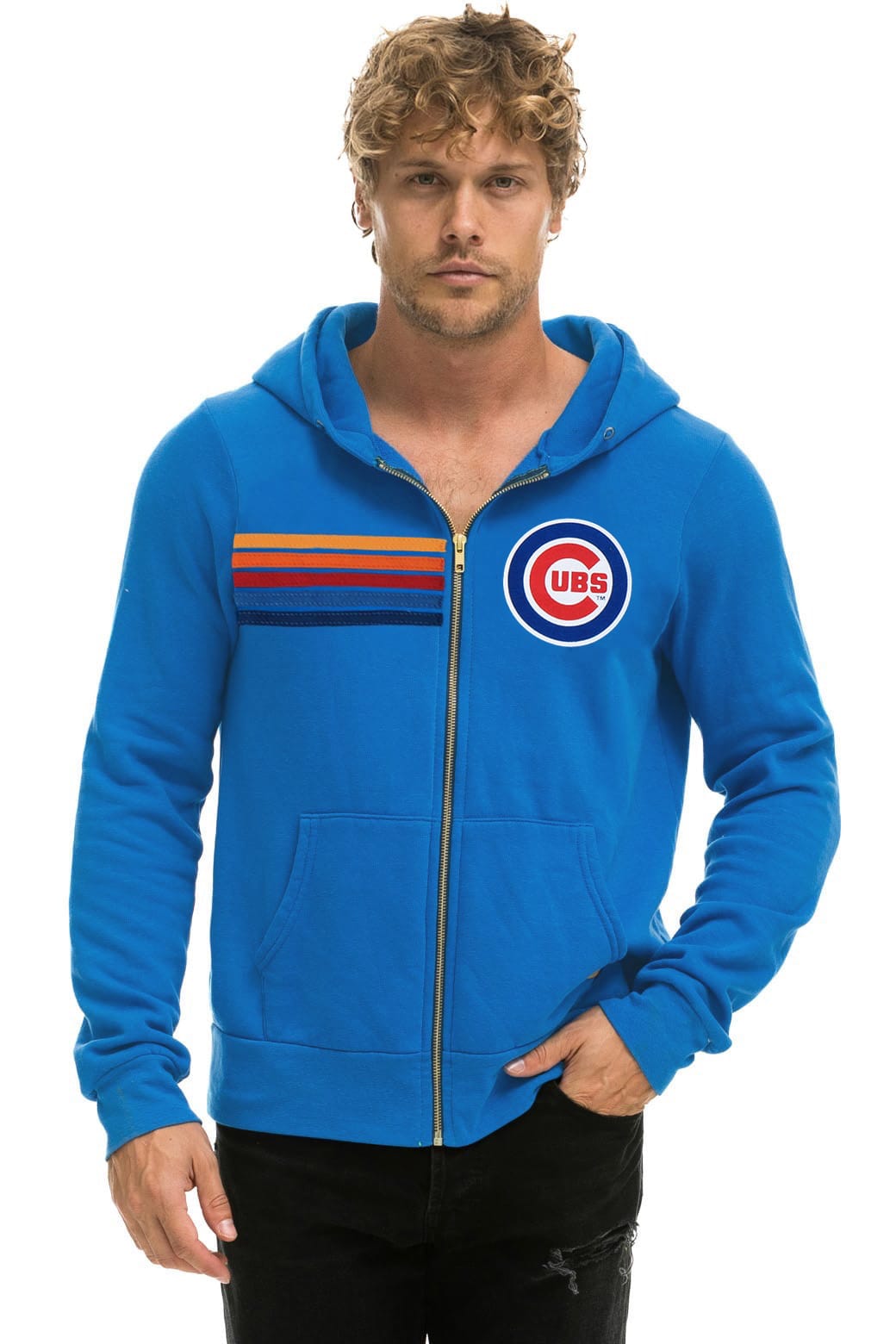 CHICAGO CUBS 2026 ZIP HOODIE - ADVENTURE BLUE